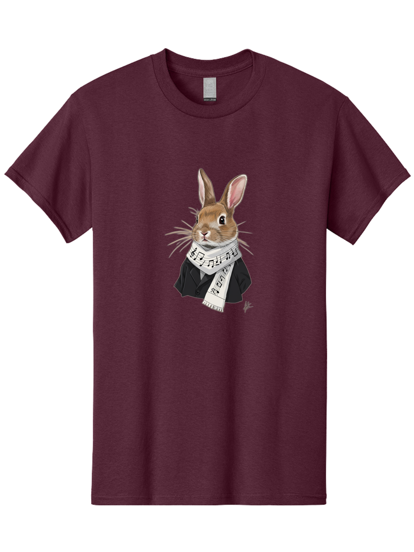 Rabbit-In-Music-Notes-Scarf Men'S Graphic Tee, 100% Cotton, Comfortable Casual Summer Wear, Machine Washable, Vintage Camera, Old Camera, Antique Camera, Black Camera, Classic Photography, Photography Equipment, Nostalgic Device, Film Camera, Ban238