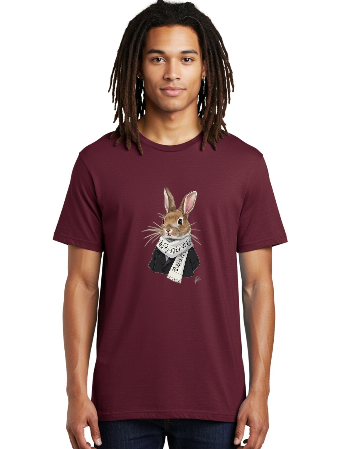 Rabbit-In-Music-Notes-Scarf Men'S Graphic Tee, 100% Cotton, Comfortable Casual Summer Wear, Machine Washable, Vintage Camera, Old Camera, Antique Camera, Black Camera, Classic Photography, Photography Equipment, Nostalgic Device, Film Camera, Ban238 29