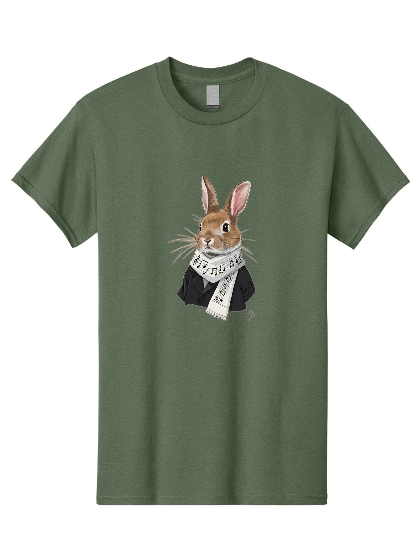 Rabbit-In-Music-Notes-Scarf Men'S Graphic Tee, 100% Cotton, Comfortable Casual Summer Wear, Machine Washable, Vintage Camera, Old Camera, Antique Camera, Black Camera, Classic Photography, Photography Equipment, Nostalgic Device, Film Camera, Ban238 7