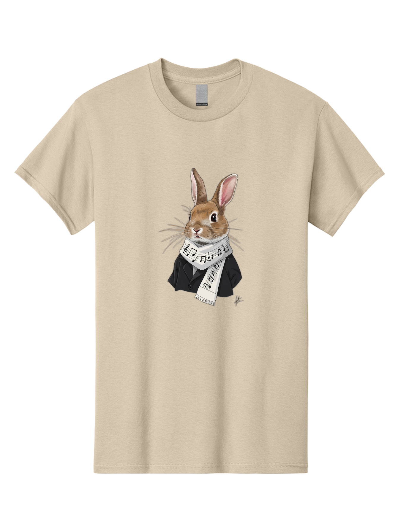 Rabbit-In-Music-Notes-Scarf Men'S Graphic Tee, 100% Cotton, Comfortable Casual Summer Wear, Machine Washable, Vintage Camera, Old Camera, Antique Camera, Black Camera, Classic Photography, Photography Equipment, Nostalgic Device, Film Camera, Ban238 3