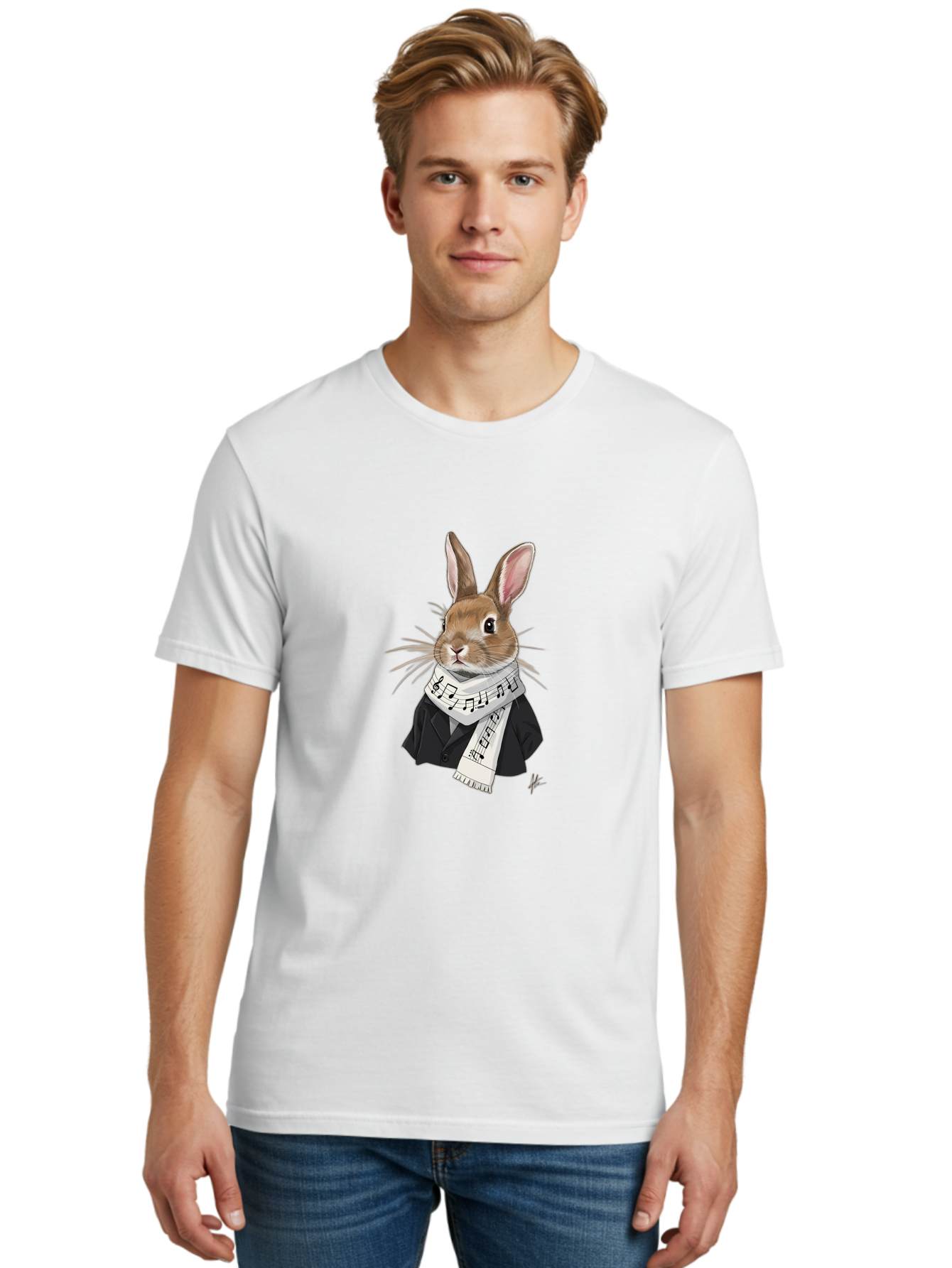Rabbit-In-Music-Notes-Scarf Men'S Graphic Tee, 100% Cotton, Comfortable Casual Summer Wear, Machine Washable, Vintage Camera, Old Camera, Antique Camera, Black Camera, Classic Photography, Photography Equipment, Nostalgic Device, Film Camera, Ban238 22
