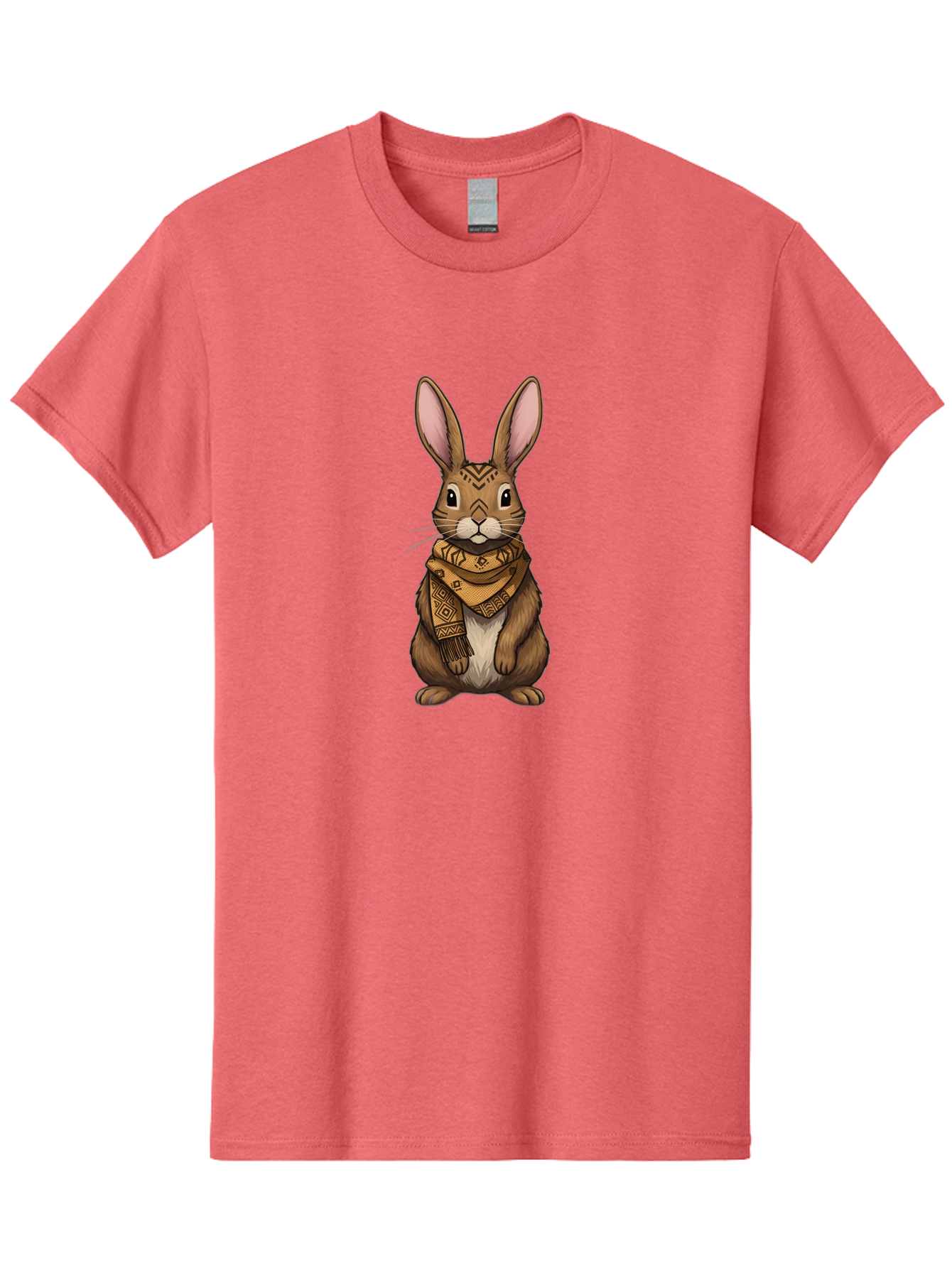 Rabbit-In-Scarf-1 Men'S Graphic Tee, 100% Cotton, Comfortable Casual Summer Wear, Machine Washable, Vintage Camera, Old Camera, Antique Camera, Black Camera, Classic Photography, Photography Equipment, Nostalgic Device, Film Camera, Camera Art Ban239