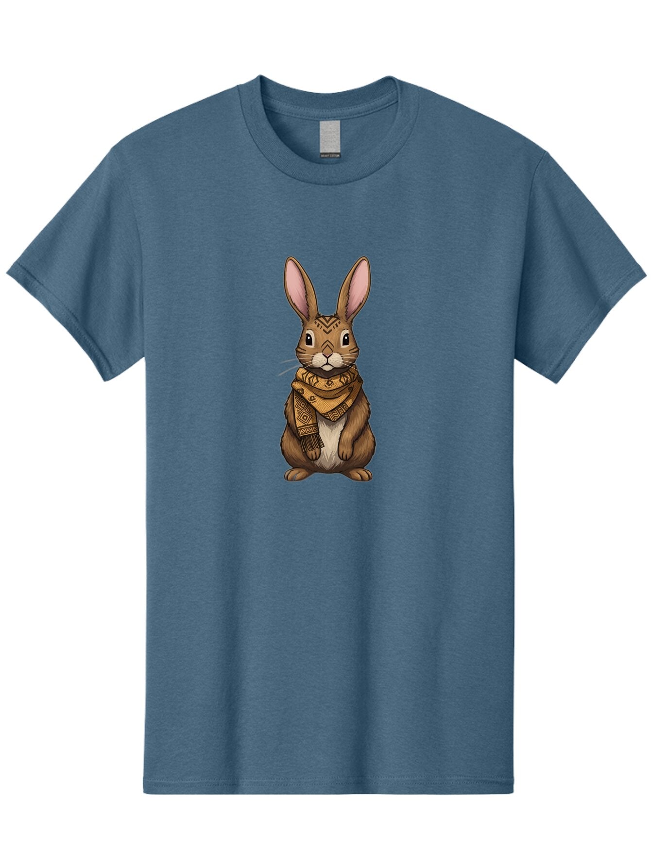 Rabbit-In-Scarf-1 Men'S Graphic Tee, 100% Cotton, Comfortable Casual Summer Wear, Machine Washable, Vintage Camera, Old Camera, Antique Camera, Black Camera, Classic Photography, Photography Equipment, Nostalgic Device, Film Camera, Camera Art Ban239 4