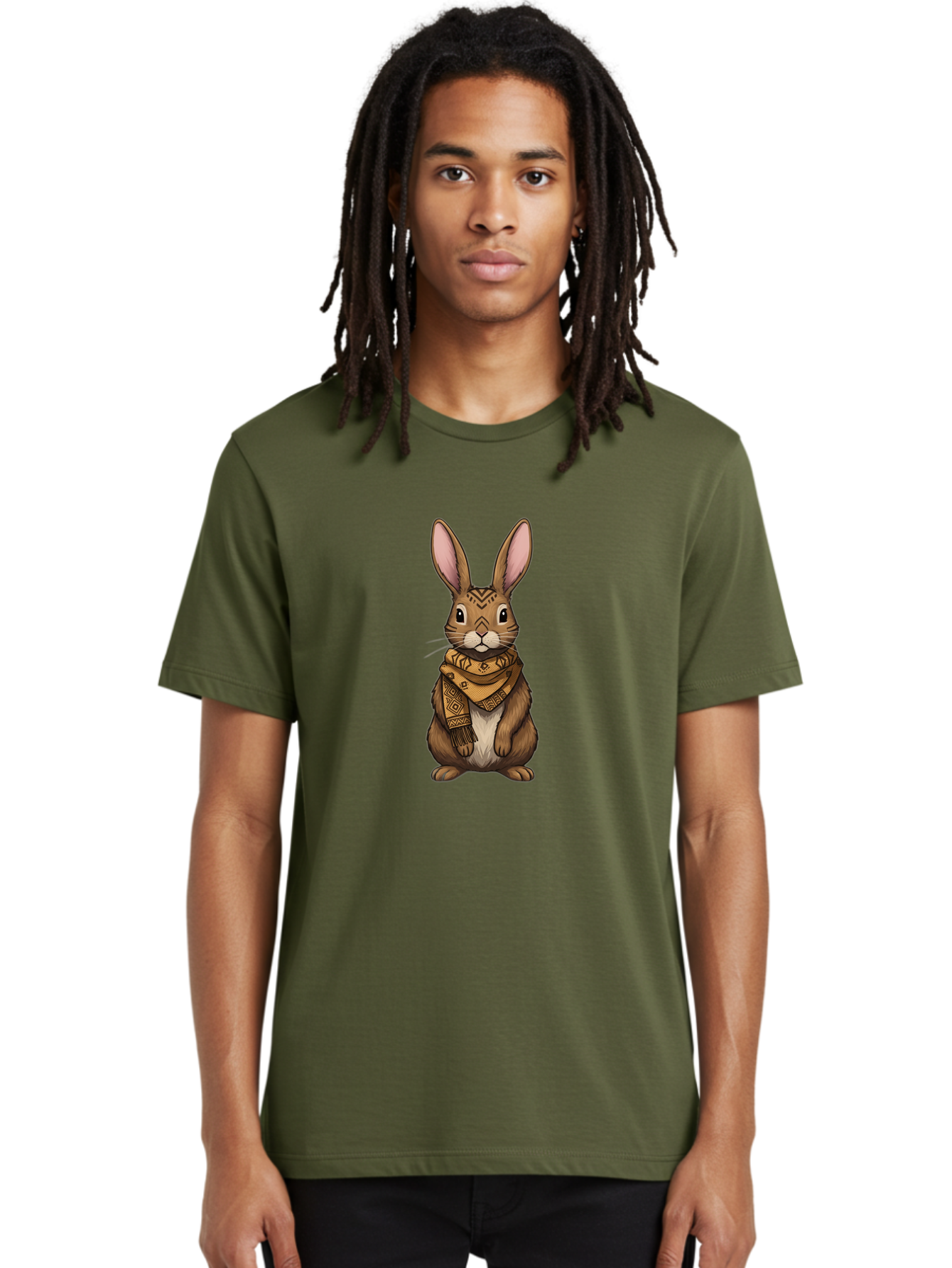 Rabbit-In-Scarf-1 Men'S Graphic Tee, 100% Cotton, Comfortable Casual Summer Wear, Machine Washable, Vintage Camera, Old Camera, Antique Camera, Black Camera, Classic Photography, Photography Equipment, Nostalgic Device, Film Camera, Camera Art Ban239 18