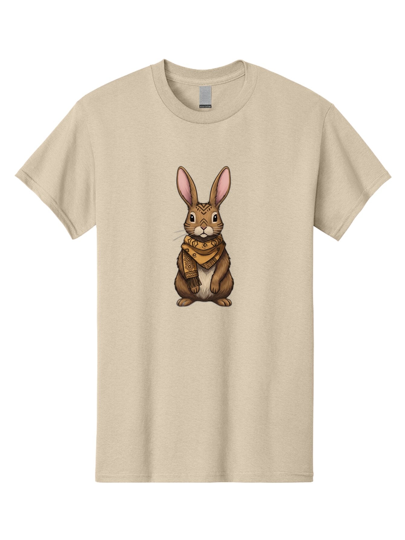 Rabbit-In-Scarf-1 Men'S Graphic Tee, 100% Cotton, Comfortable Casual Summer Wear, Machine Washable, Vintage Camera, Old Camera, Antique Camera, Black Camera, Classic Photography, Photography Equipment, Nostalgic Device, Film Camera, Camera Art Ban239