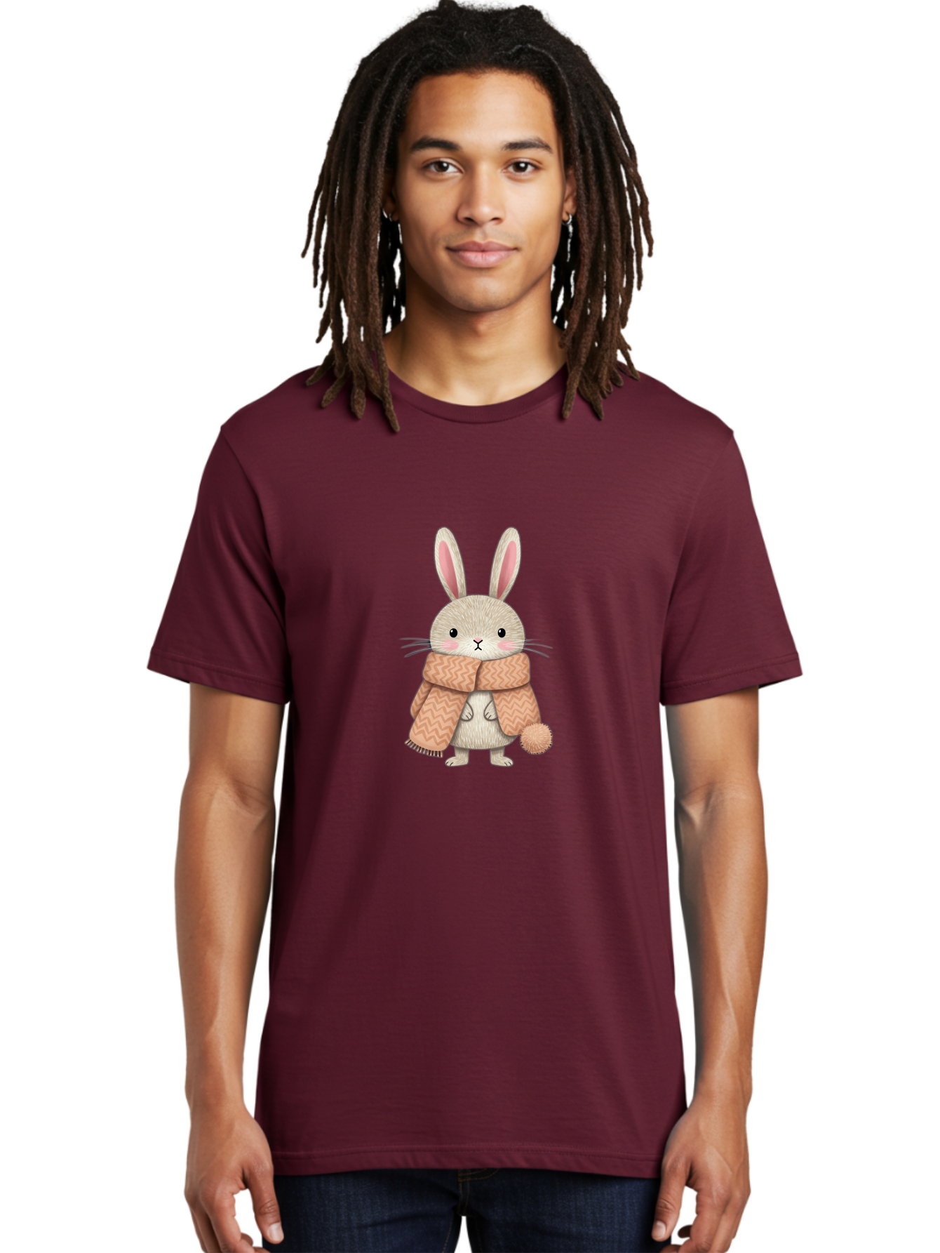 Rabbit-In-Scarf Men'S Graphic Tee, 100% Cotton, Comfortable Casual Summer Wear, Machine Washable, Vintage Camera, Old Camera, Antique Camera, Black Camera, Classic Photography, Photography Equipment, Nostalgic Device, Film Camera, Camera Art Ban240 20