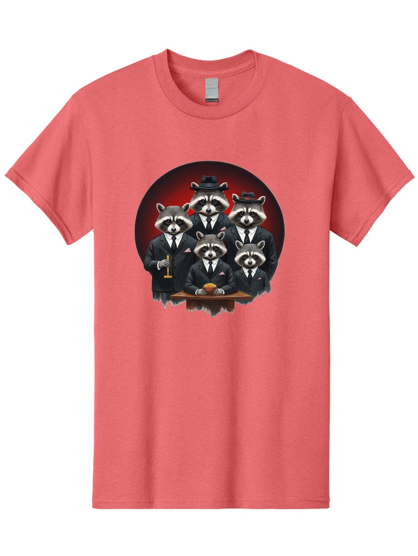 Raccoon-Gangsters Men'S Graphic Tee, 100% Cotton, Comfortable Casual Summer Wear, Machine Washable, Vintage Camera, Old Camera, Antique Camera, Black Camera, Classic Photography, Photography Equipment, Nostalgic Device, Film Camera, Camera Art Ban249