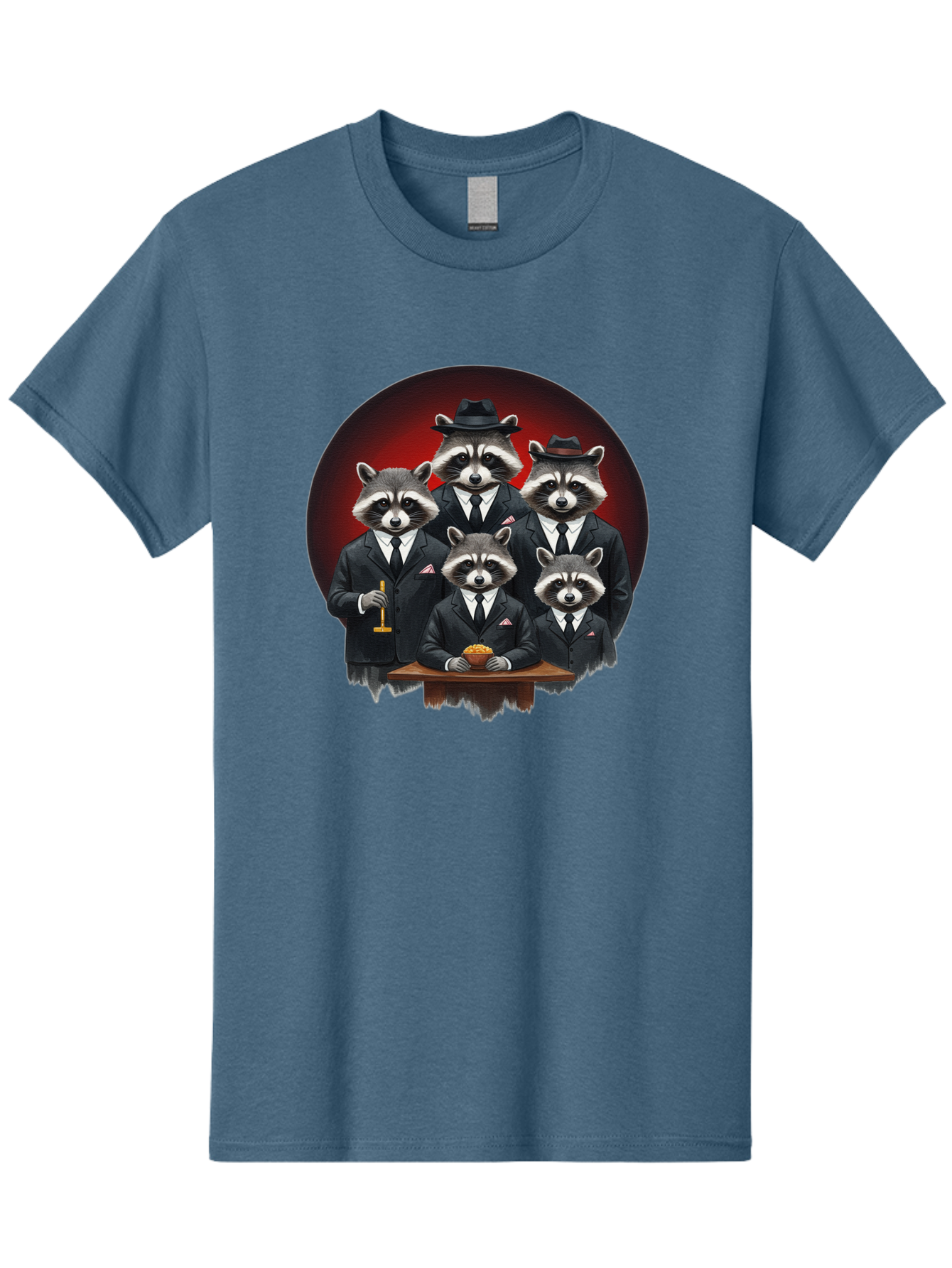 Raccoon-Gangsters Men'S Graphic Tee, 100% Cotton, Comfortable Casual Summer Wear, Machine Washable, Vintage Camera, Old Camera, Antique Camera, Black Camera, Classic Photography, Photography Equipment, Nostalgic Device, Film Camera, Camera Art Ban249