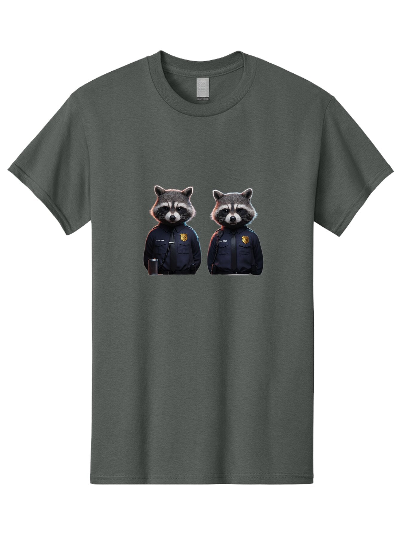 Raccoon-Police Men'S Graphic Tee, 100% Cotton, Comfortable Casual Summer Wear, Machine Washable, Vintage Camera, Old Camera, Antique Camera, Black Camera, Classic Photography, Photography Equipment, Nostalgic Device, Film Camera, Camera Art Ban252 5