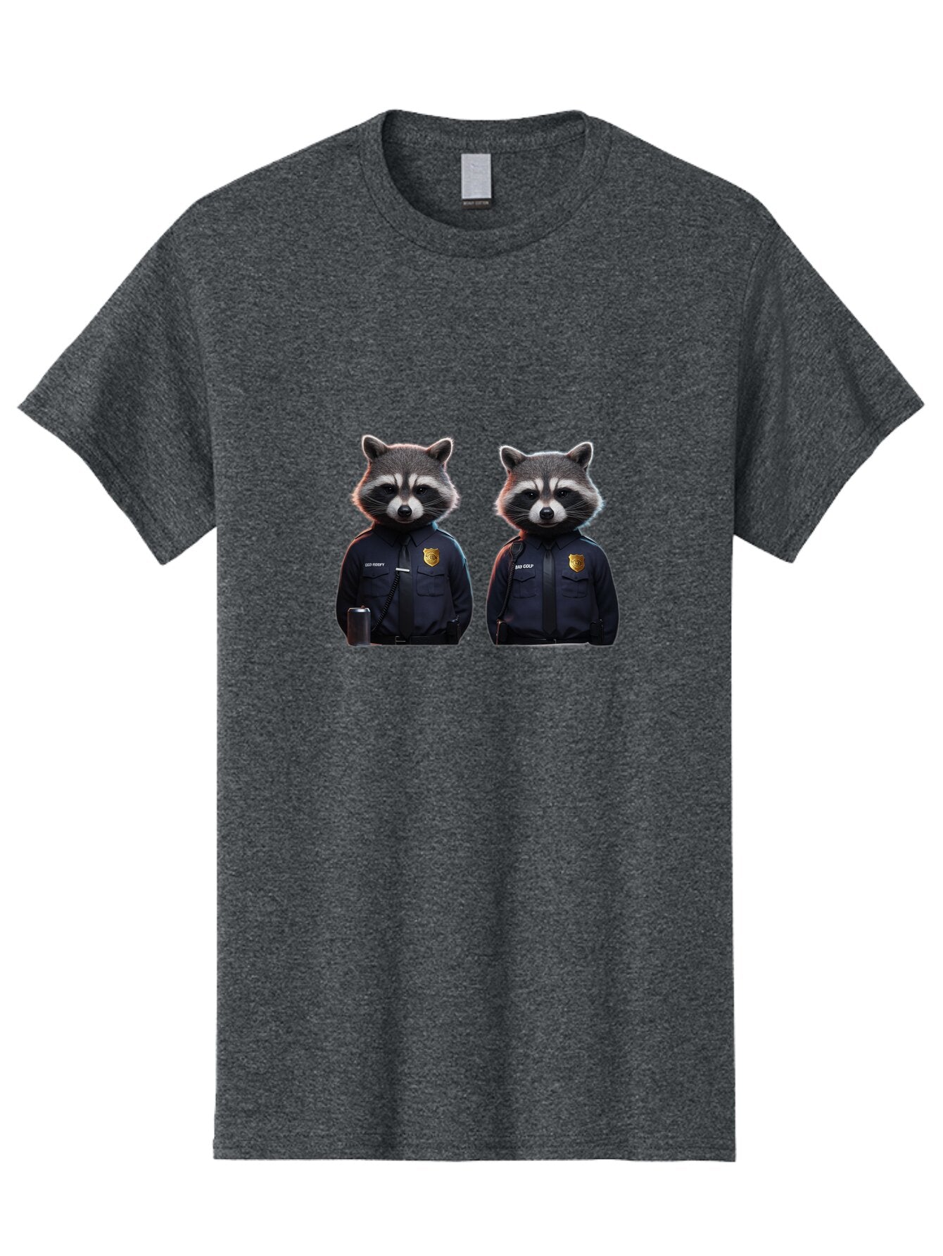 Raccoon-Police Men'S Graphic Tee, 100% Cotton, Comfortable Casual Summer Wear, Machine Washable, Vintage Camera, Old Camera, Antique Camera, Black Camera, Classic Photography, Photography Equipment, Nostalgic Device, Film Camera, Camera Art Ban252