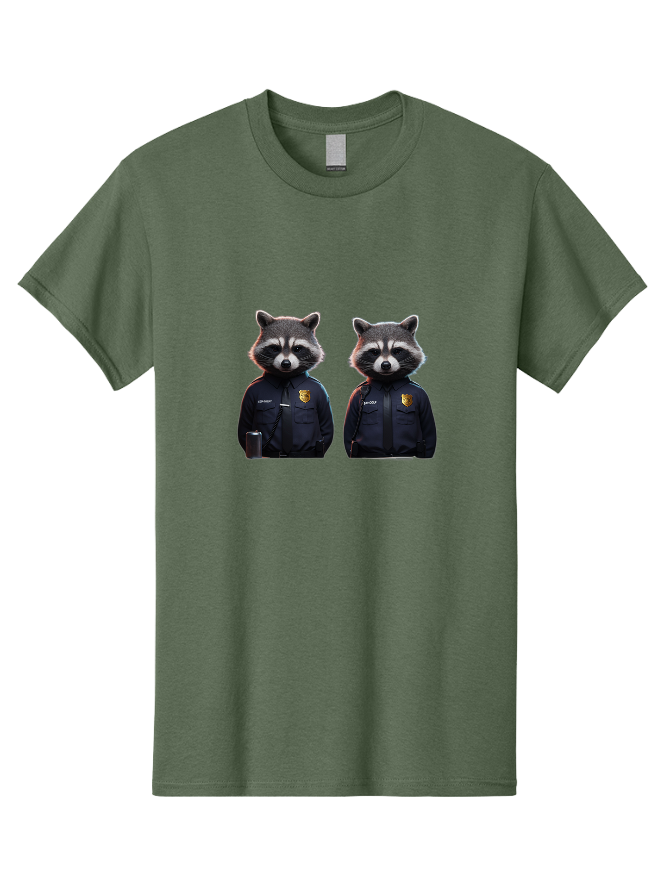 Raccoon-Police Men'S Graphic Tee, 100% Cotton, Comfortable Casual Summer Wear, Machine Washable, Vintage Camera, Old Camera, Antique Camera, Black Camera, Classic Photography, Photography Equipment, Nostalgic Device, Film Camera, Camera Art Ban252