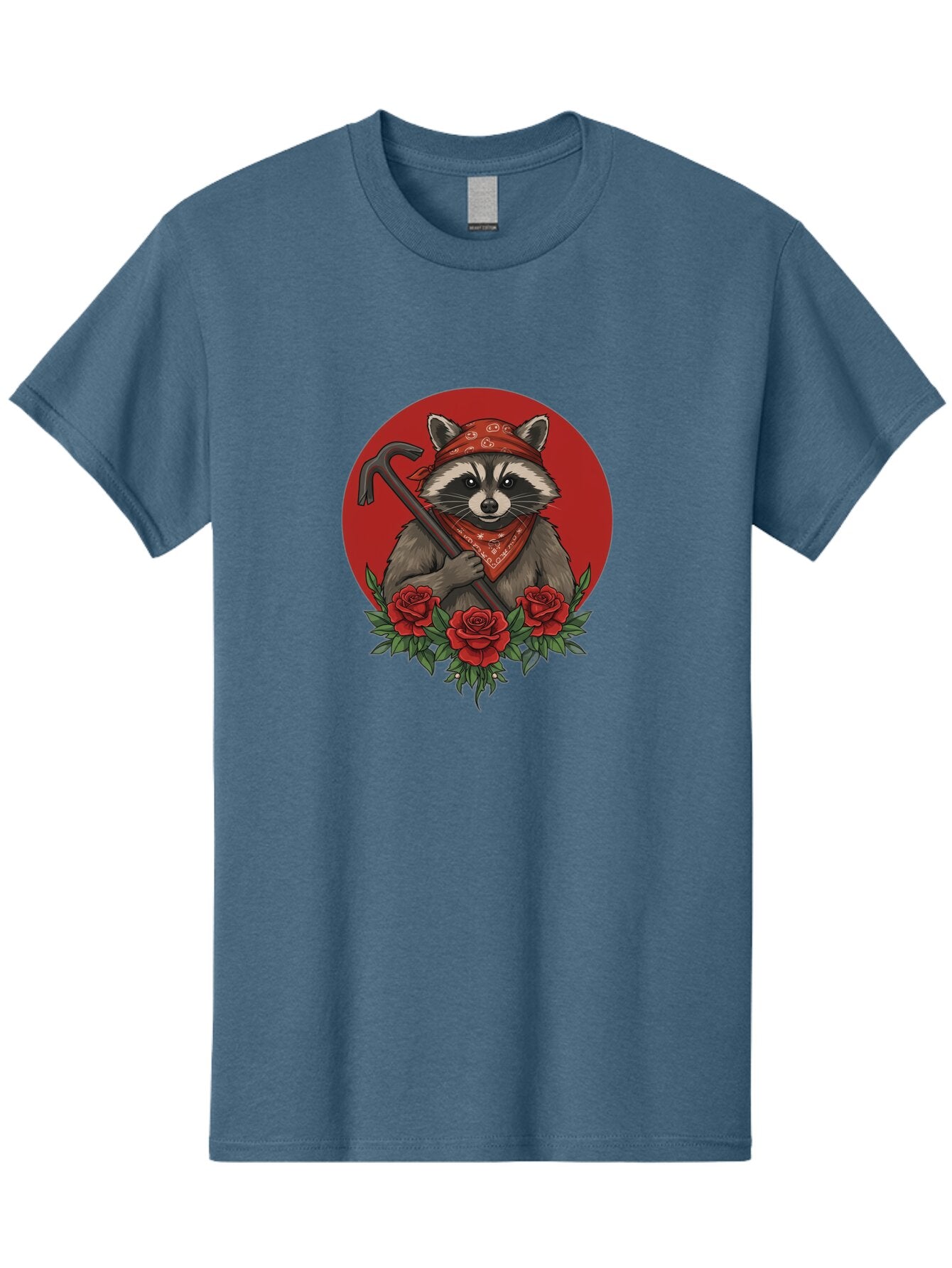 Raccoon-With-Crowbar-And-Roses Men'S Graphic Tee, 100% Cotton, Comfortable Casual Summer Wear, Machine Washable, Vintage Camera, Old Camera, Antique Camera, Black Camera, Classic Photography, Photography Equipment, Nostalgic Device, Ban253 9
