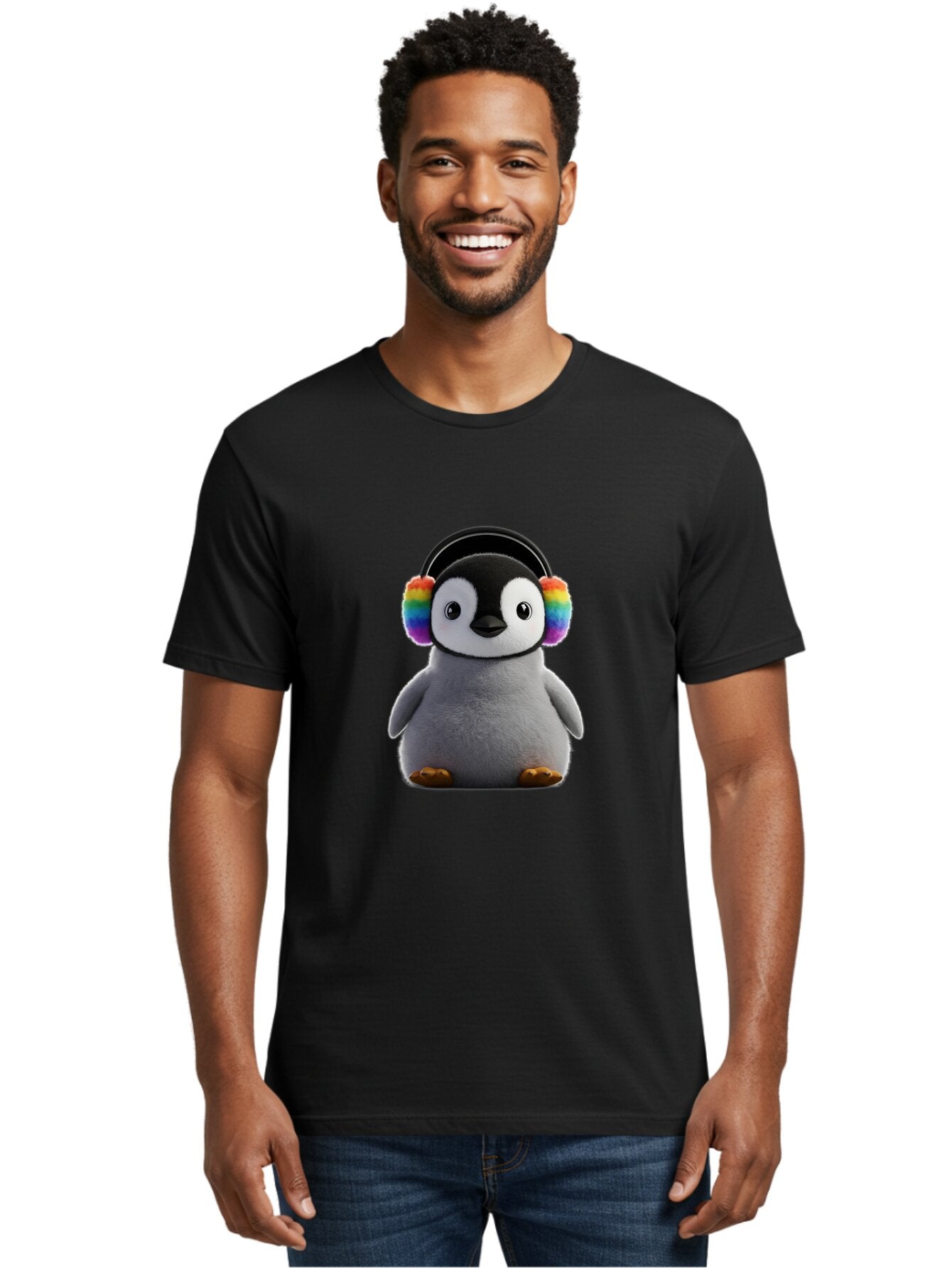 Rainbow-Earmuff-Penguin Men'S Graphic Tee, 100% Cotton, Comfortable Casual Summer Wear, Machine Washable, Vintage Camera, Old Camera, Antique Camera, Black Camera, Classic Photography, Photography Equipment, Nostalgic Device, Film Camera, Ban262 19