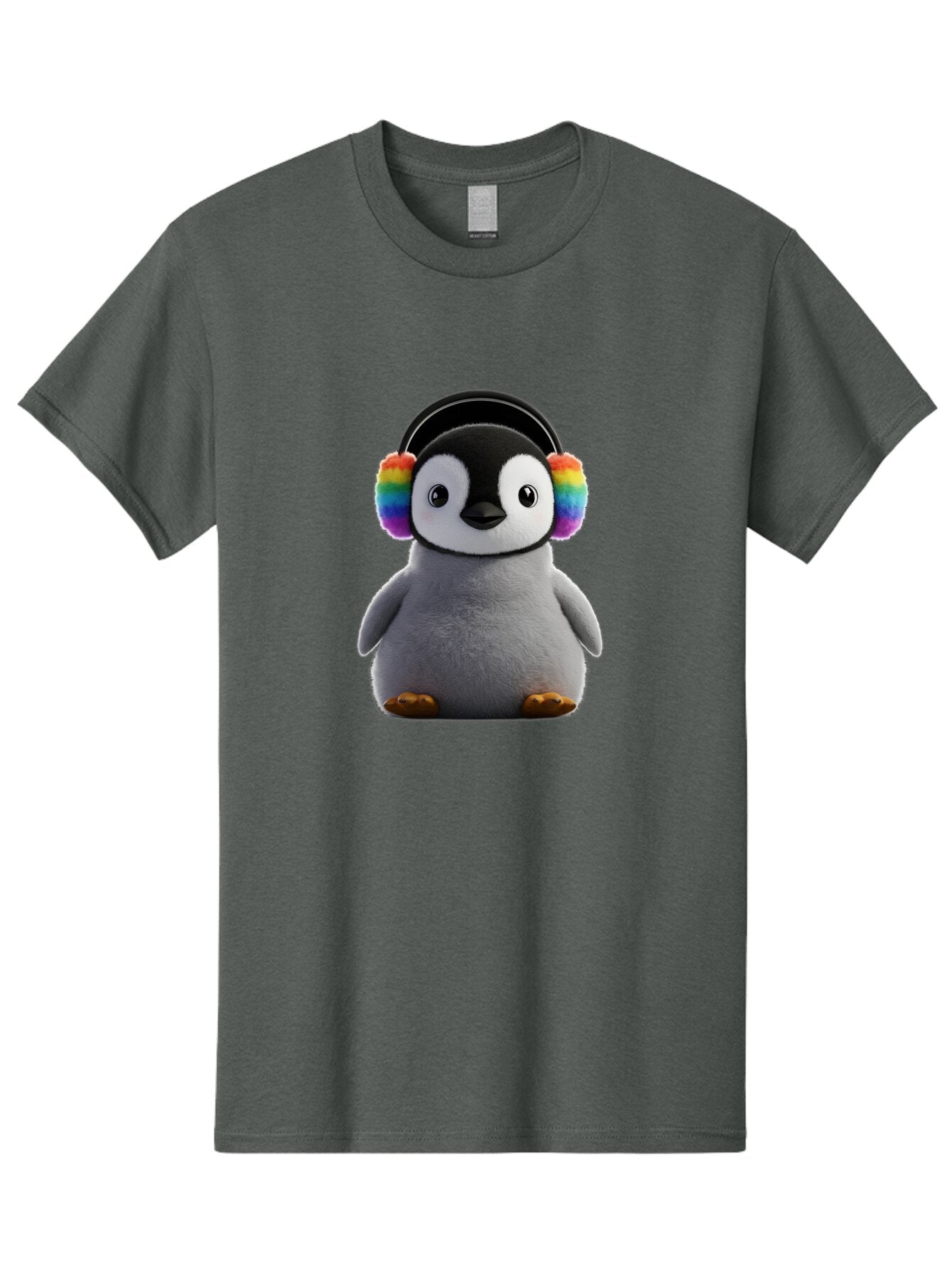 Rainbow-Earmuff-Penguin Men'S Graphic Tee, 100% Cotton, Comfortable Casual Summer Wear, Machine Washable, Vintage Camera, Old Camera, Antique Camera, Black Camera, Classic Photography, Photography Equipment, Nostalgic Device, Film Camera, Ban262 5
