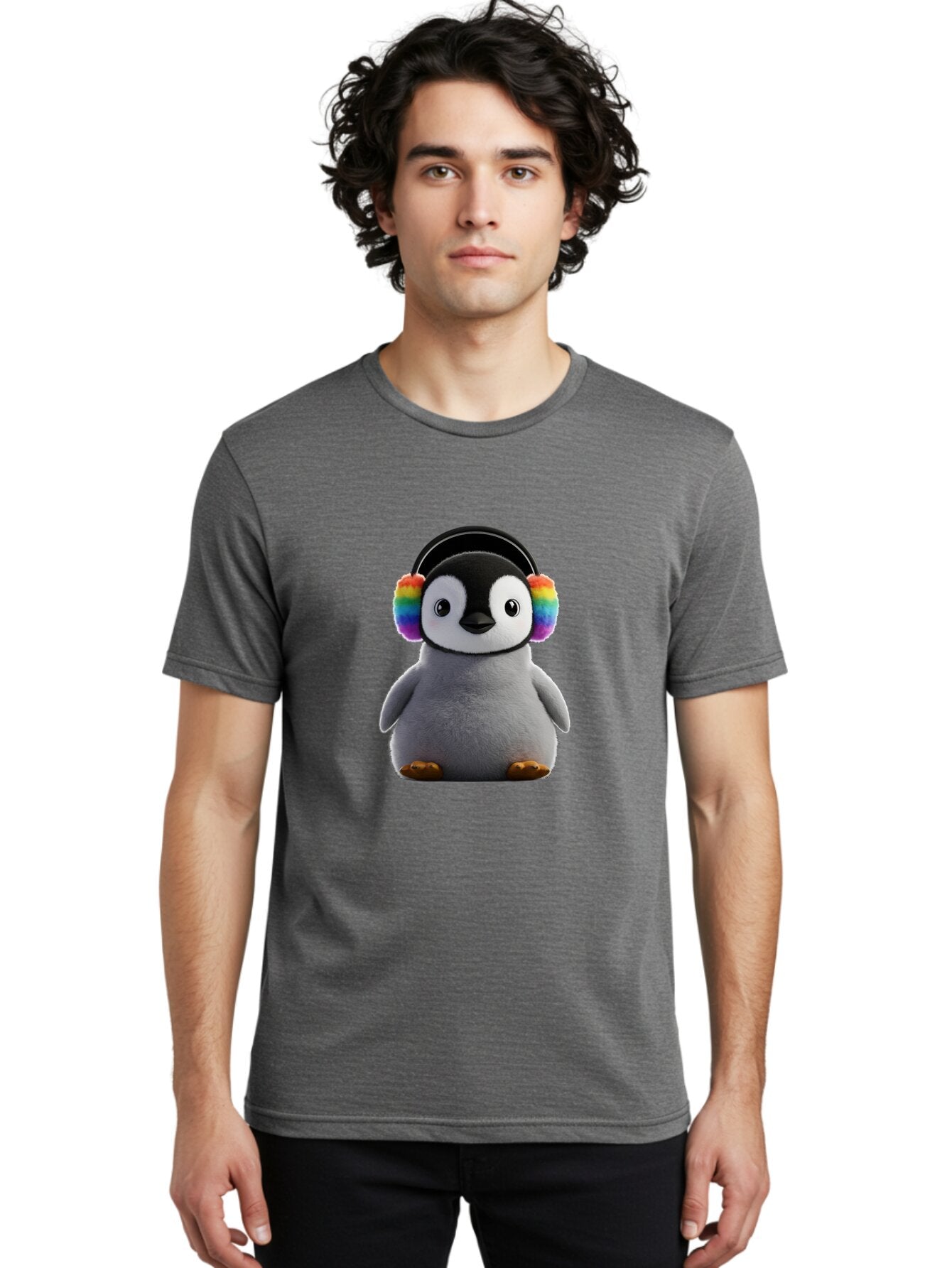 Rainbow-Earmuff-Penguin Men'S Graphic Tee, 100% Cotton, Comfortable Casual Summer Wear, Machine Washable, Vintage Camera, Old Camera, Antique Camera, Black Camera, Classic Photography, Photography Equipment, Nostalgic Device, Film Camera, Ban262 28