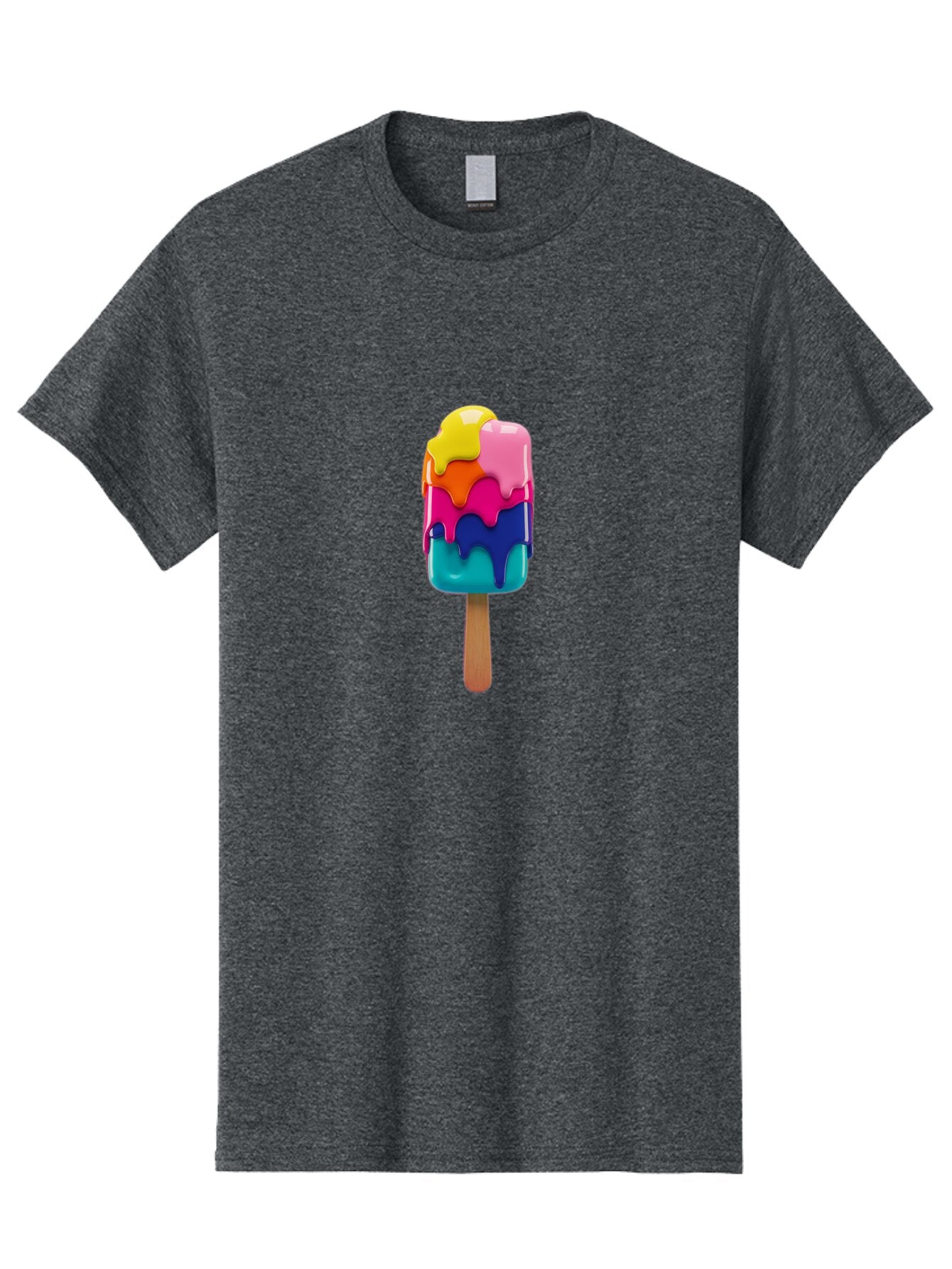 Rainbow-Popsicle-2 Men'S Graphic Tee, 100% Cotton, Comfortable Casual Summer Wear, Machine Washable, Vintage Camera, Old Camera, Antique Camera, Black Camera, Classic Photography, Photography Equipment, Nostalgic Device, Film Camera, Ban264 15