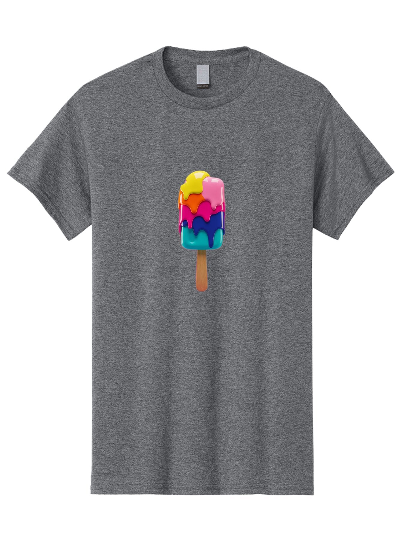 Rainbow-Popsicle-2 Men'S Graphic Tee, 100% Cotton, Comfortable Casual Summer Wear, Machine Washable, Vintage Camera, Old Camera, Antique Camera, Black Camera, Classic Photography, Photography Equipment, Nostalgic Device, Film Camera, Ban264