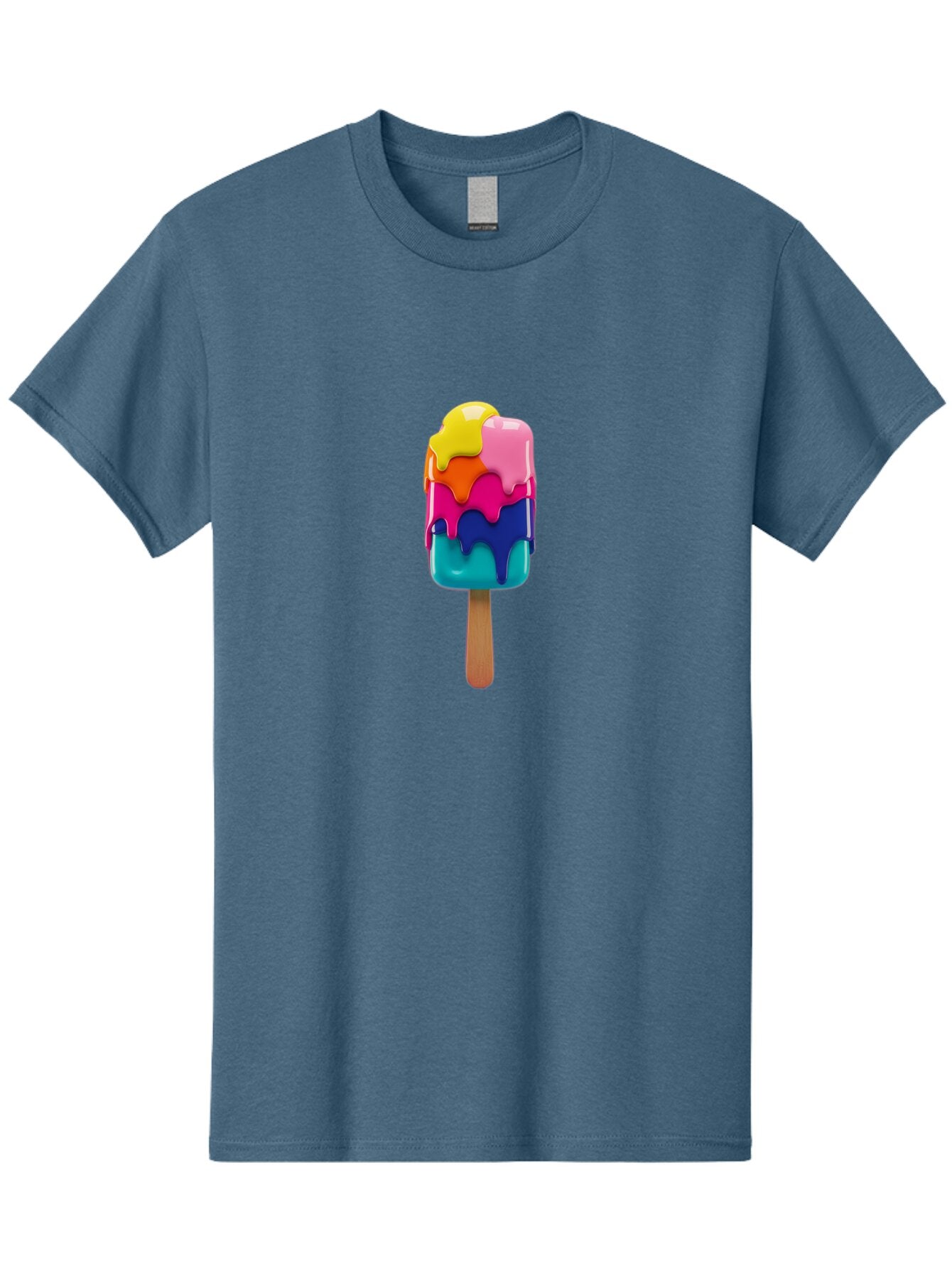 Rainbow-Popsicle-2 Men'S Graphic Tee, 100% Cotton, Comfortable Casual Summer Wear, Machine Washable, Vintage Camera, Old Camera, Antique Camera, Black Camera, Classic Photography, Photography Equipment, Nostalgic Device, Film Camera, Ban264 4
