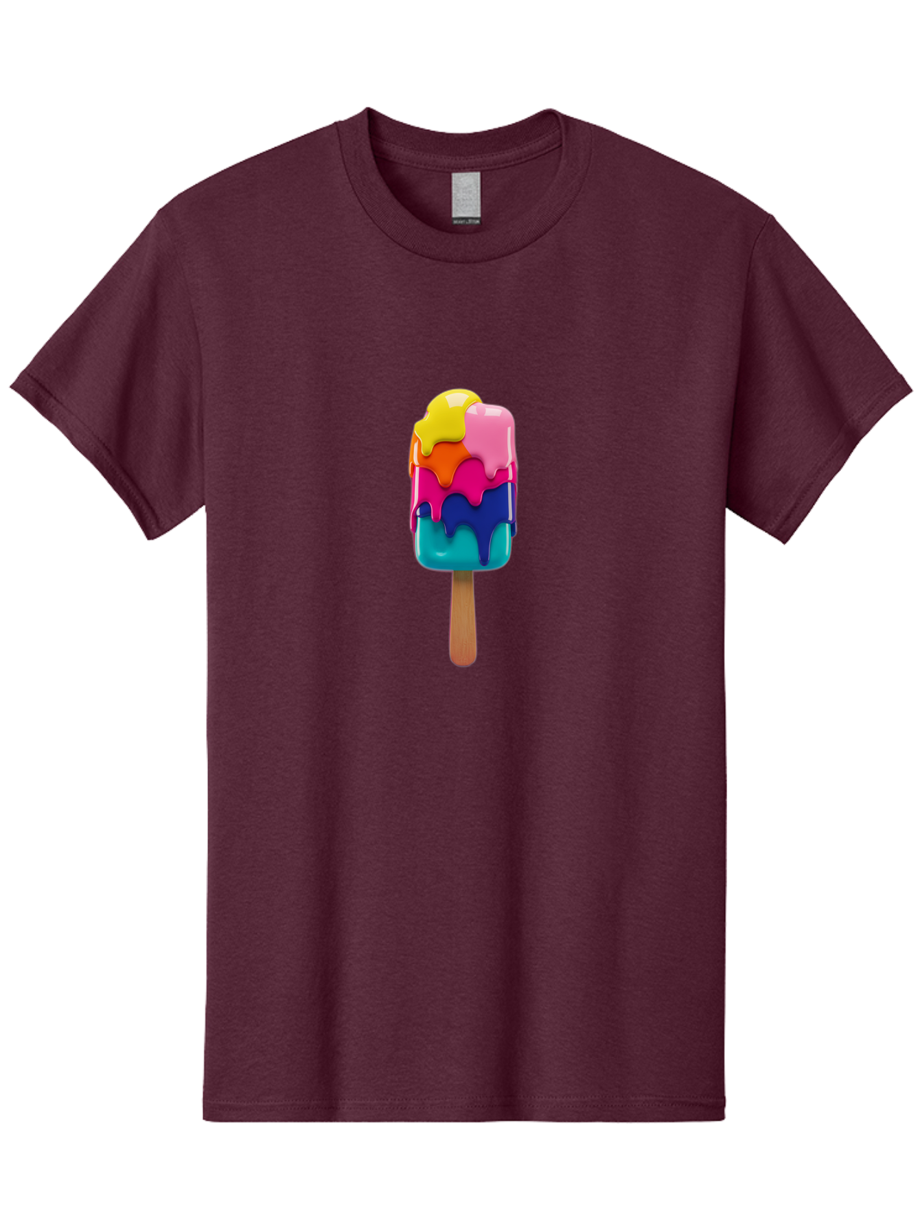 Rainbow-Popsicle-2 Men'S Graphic Tee, 100% Cotton, Comfortable Casual Summer Wear, Machine Washable, Vintage Camera, Old Camera, Antique Camera, Black Camera, Classic Photography, Photography Equipment, Nostalgic Device, Film Camera, Ban264