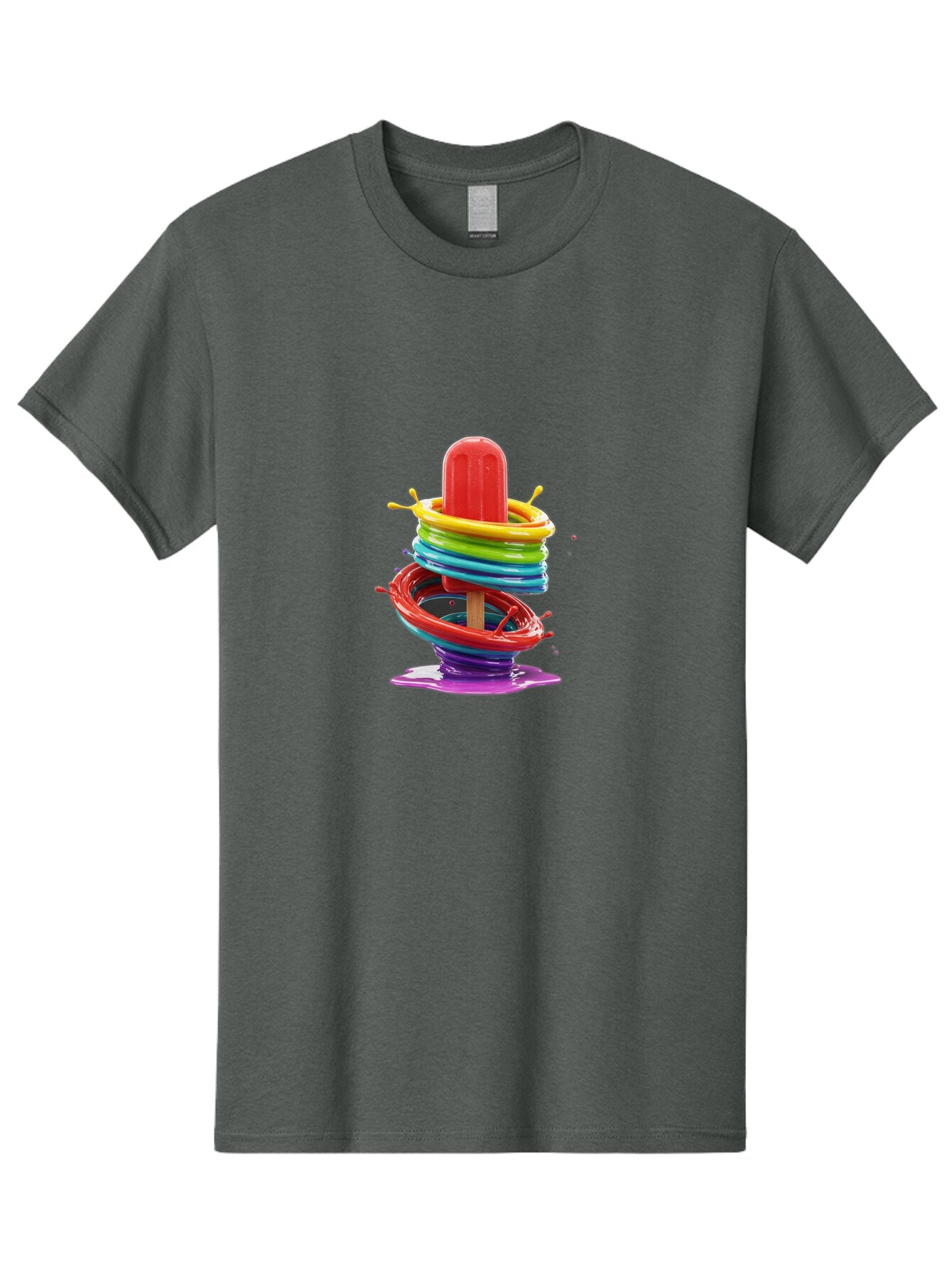 Rainbow-Popsicle Men'S Graphic Tee, 100% Cotton, Comfortable Casual Summer Wear, Machine Washable, Vintage Camera, Old Camera, Antique Camera, Black Camera, Classic Photography, Photography Equipment, Nostalgic Device, Film Camera, Camera Art Ban265 6