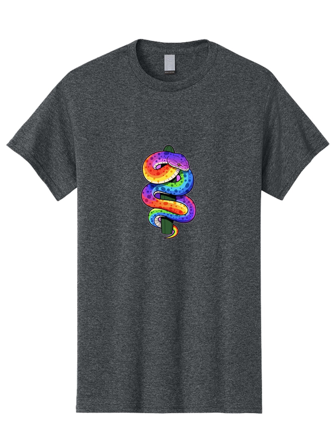 Rainbow-Snake-1 Men'S Graphic Tee, 100% Cotton, Comfortable Casual Summer Wear, Machine Washable, Vintage Camera, Old Camera, Antique Camera, Black Camera, Classic Photography, Photography Equipment, Nostalgic Device, Film Camera, Camera Art Ban266 5