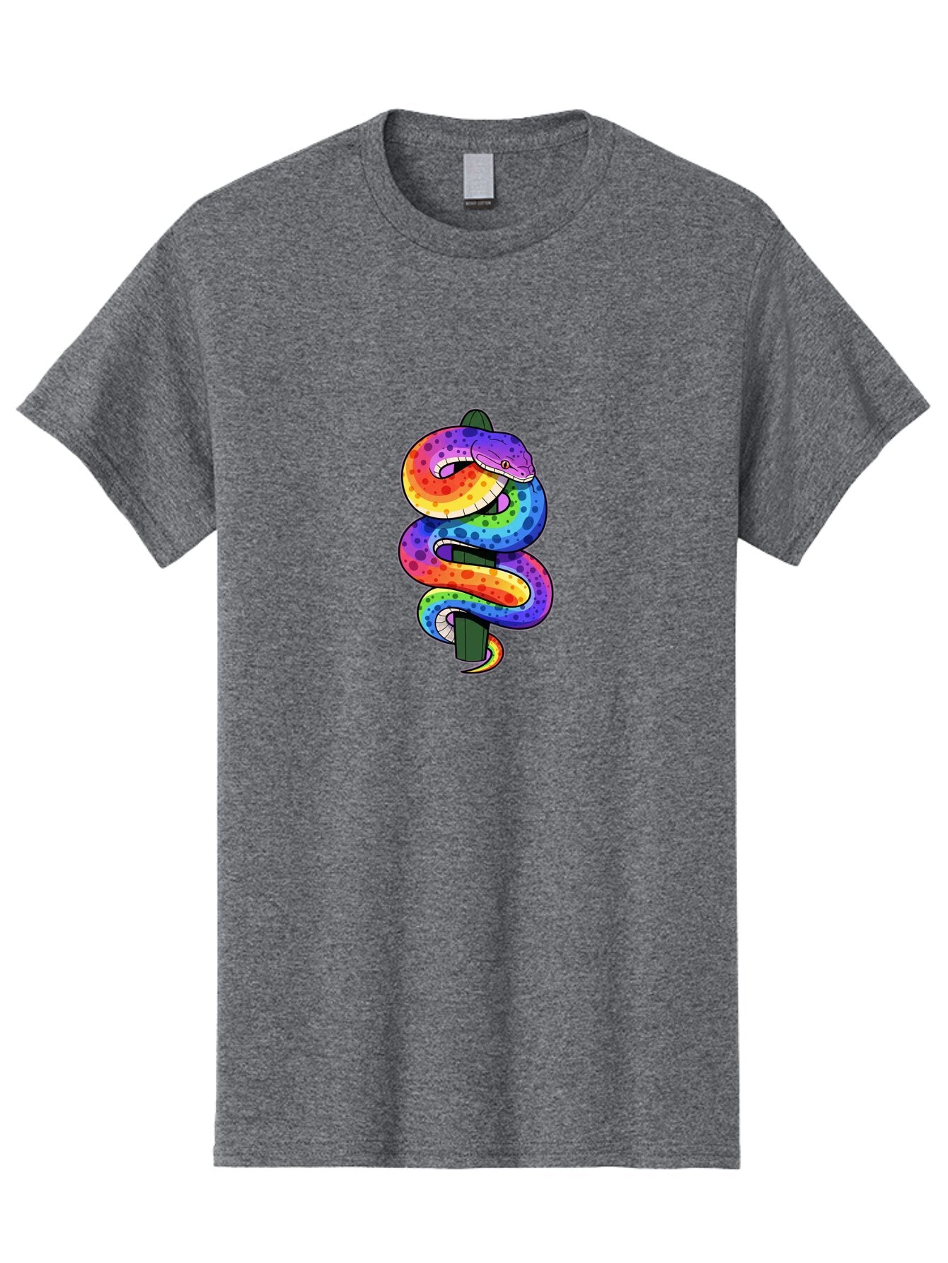 Rainbow-Snake-1 Men'S Graphic Tee, 100% Cotton, Comfortable Casual Summer Wear, Machine Washable, Vintage Camera, Old Camera, Antique Camera, Black Camera, Classic Photography, Photography Equipment, Nostalgic Device, Film Camera, Camera Art Ban266 6