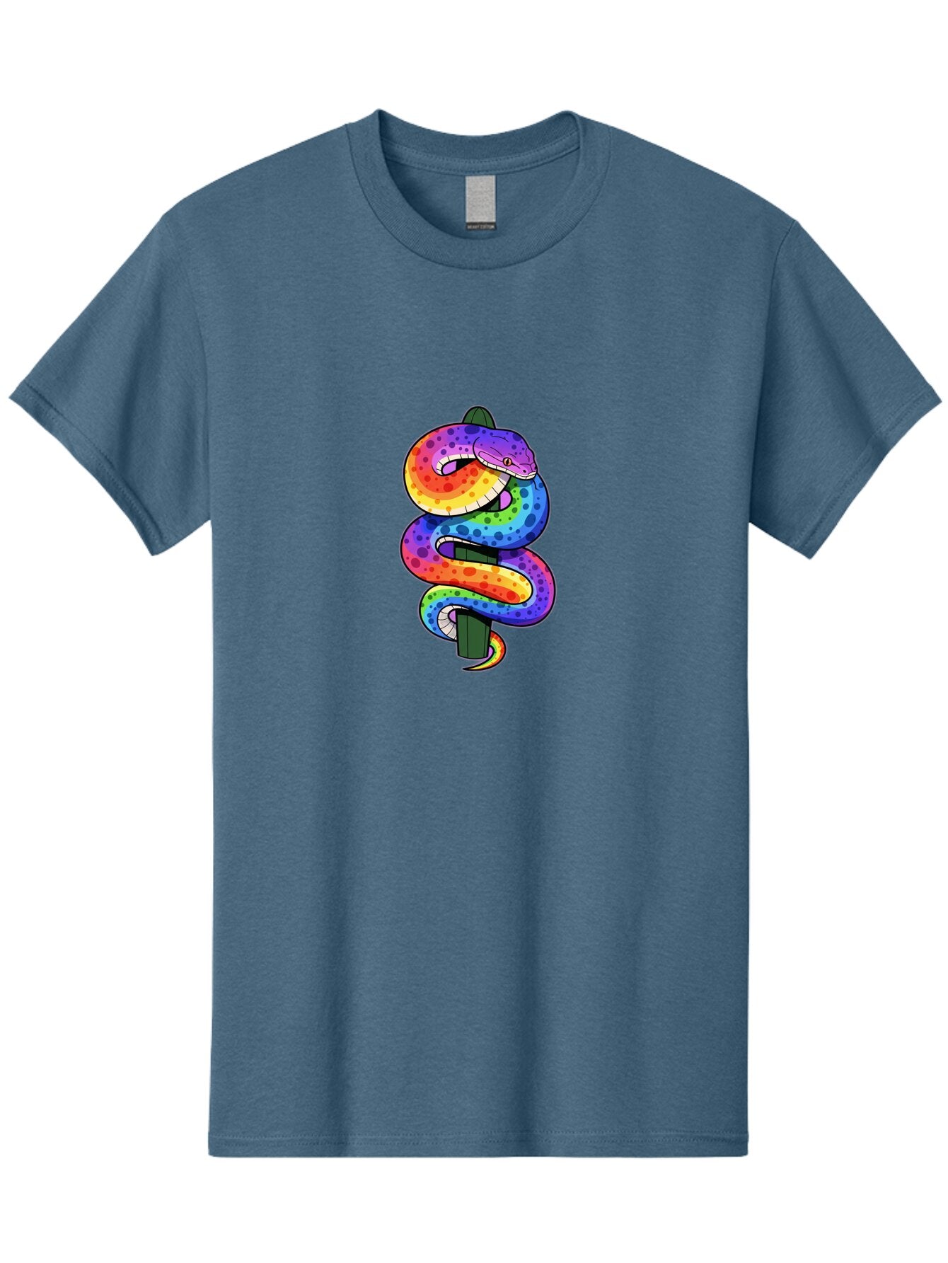 Rainbow-Snake-1 Men'S Graphic Tee, 100% Cotton, Comfortable Casual Summer Wear, Machine Washable, Vintage Camera, Old Camera, Antique Camera, Black Camera, Classic Photography, Photography Equipment, Nostalgic Device, Film Camera, Camera Art Ban266 12