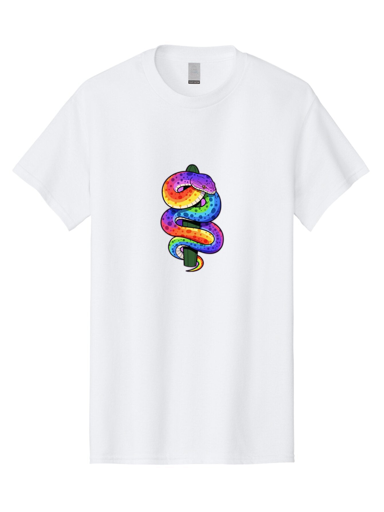Rainbow-Snake-1 Men'S Graphic Tee, 100% Cotton, Comfortable Casual Summer Wear, Machine Washable, Vintage Camera, Old Camera, Antique Camera, Black Camera, Classic Photography, Photography Equipment, Nostalgic Device, Film Camera, Camera Art Ban266