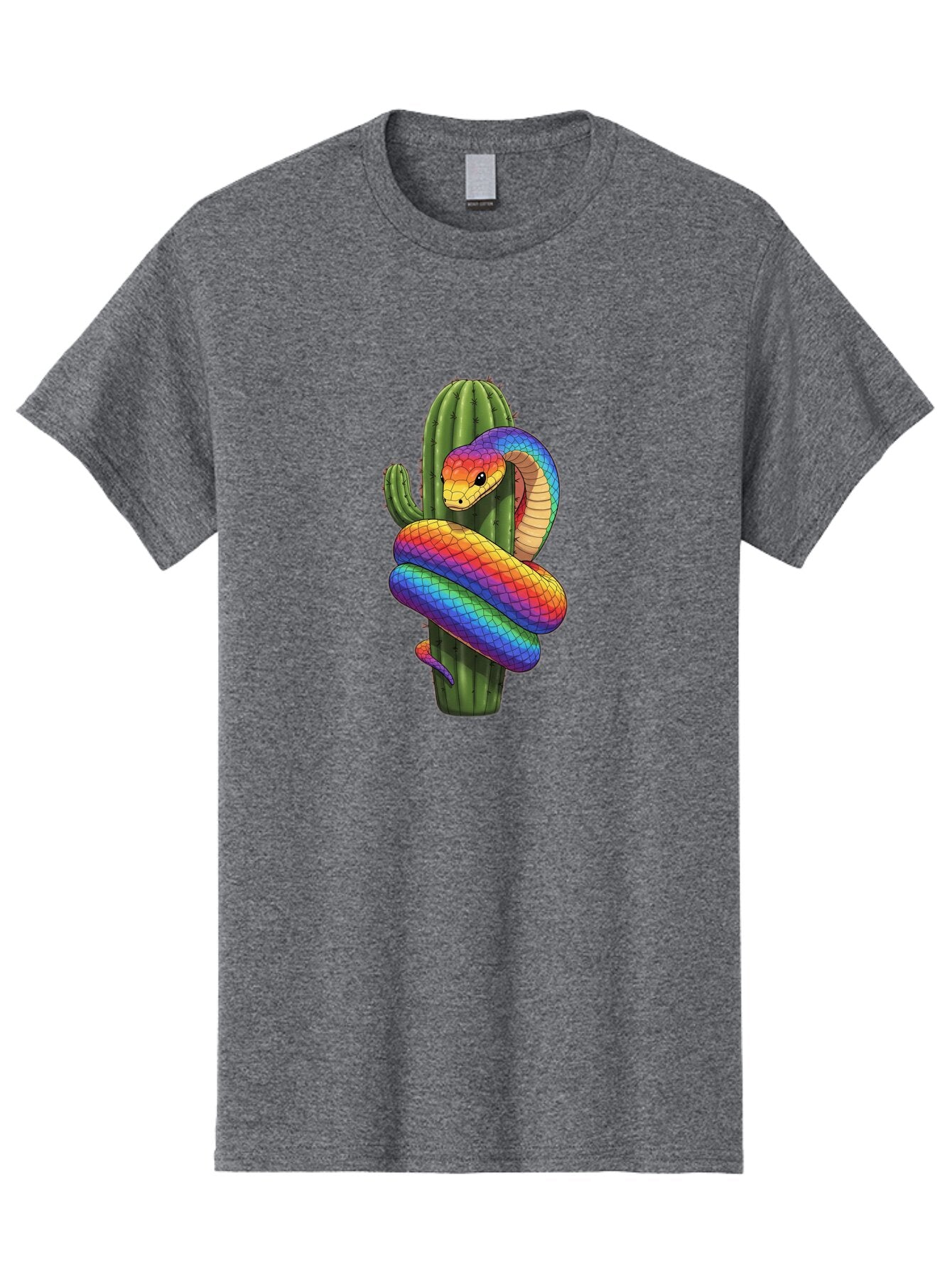 Rainbow-Snake-Cactus Men'S Graphic Tee, 100% Cotton, Comfortable Casual Summer Wear, Machine Washable, Vintage Camera, Old Camera, Antique Camera, Black Camera, Classic Photography, Photography Equipment, Nostalgic Device, Film Camera, Ban267