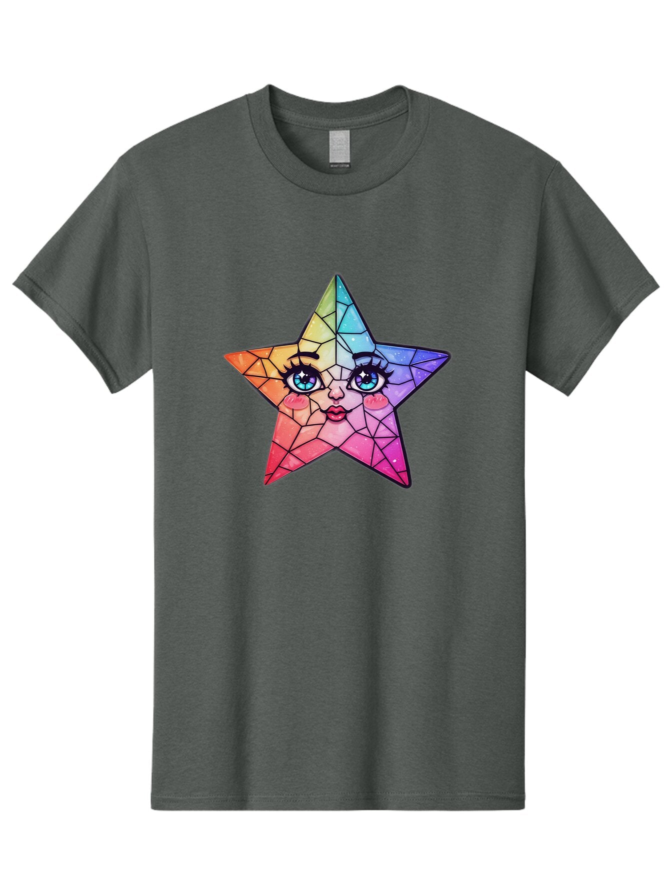 Rainbow-Star Men'S Graphic Tee, 100% Cotton, Comfortable Casual Summer Wear, Machine Washable, Vintage Camera, Old Camera, Antique Camera, Black Camera, Classic Photography, Photography Equipment, Nostalgic Device, Film Camera, Camera Art Ban269 3