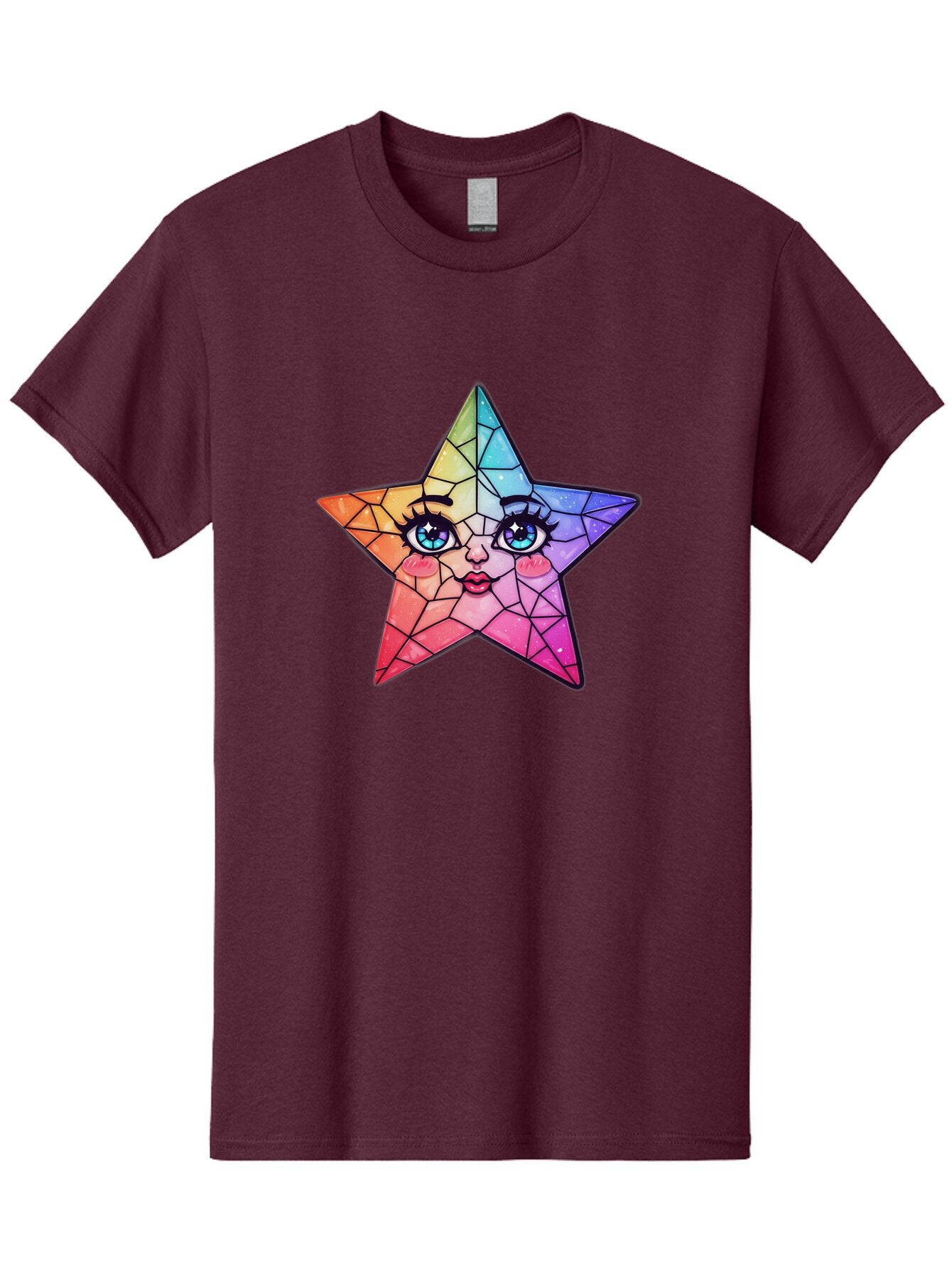 Rainbow-Star Men'S Graphic Tee, 100% Cotton, Comfortable Casual Summer Wear, Machine Washable, Vintage Camera, Old Camera, Antique Camera, Black Camera, Classic Photography, Photography Equipment, Nostalgic Device, Film Camera, Camera Art Ban269 9