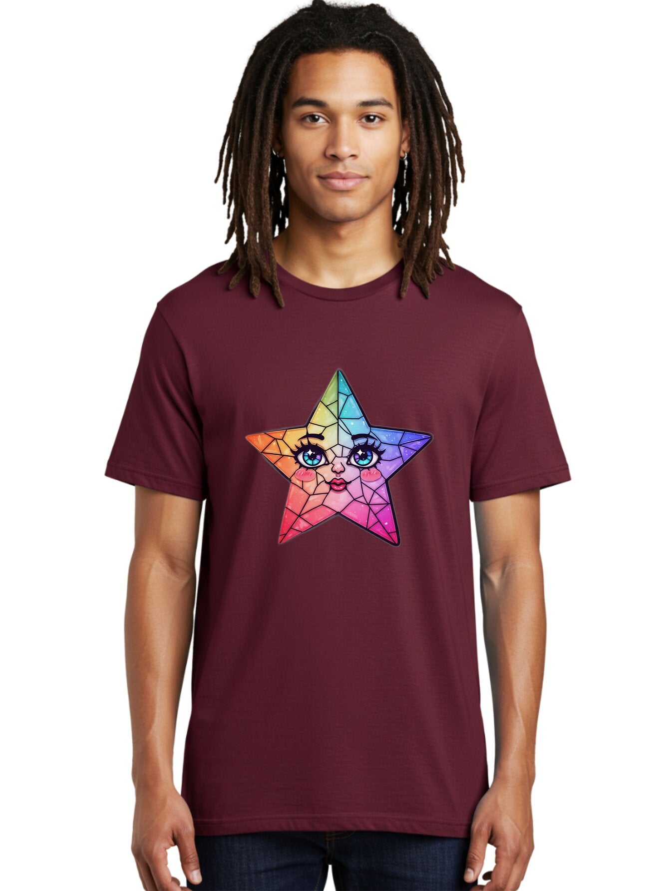 Rainbow-Star Men'S Graphic Tee, 100% Cotton, Comfortable Casual Summer Wear, Machine Washable, Vintage Camera, Old Camera, Antique Camera, Black Camera, Classic Photography, Photography Equipment, Nostalgic Device, Film Camera, Camera Art Ban269 26