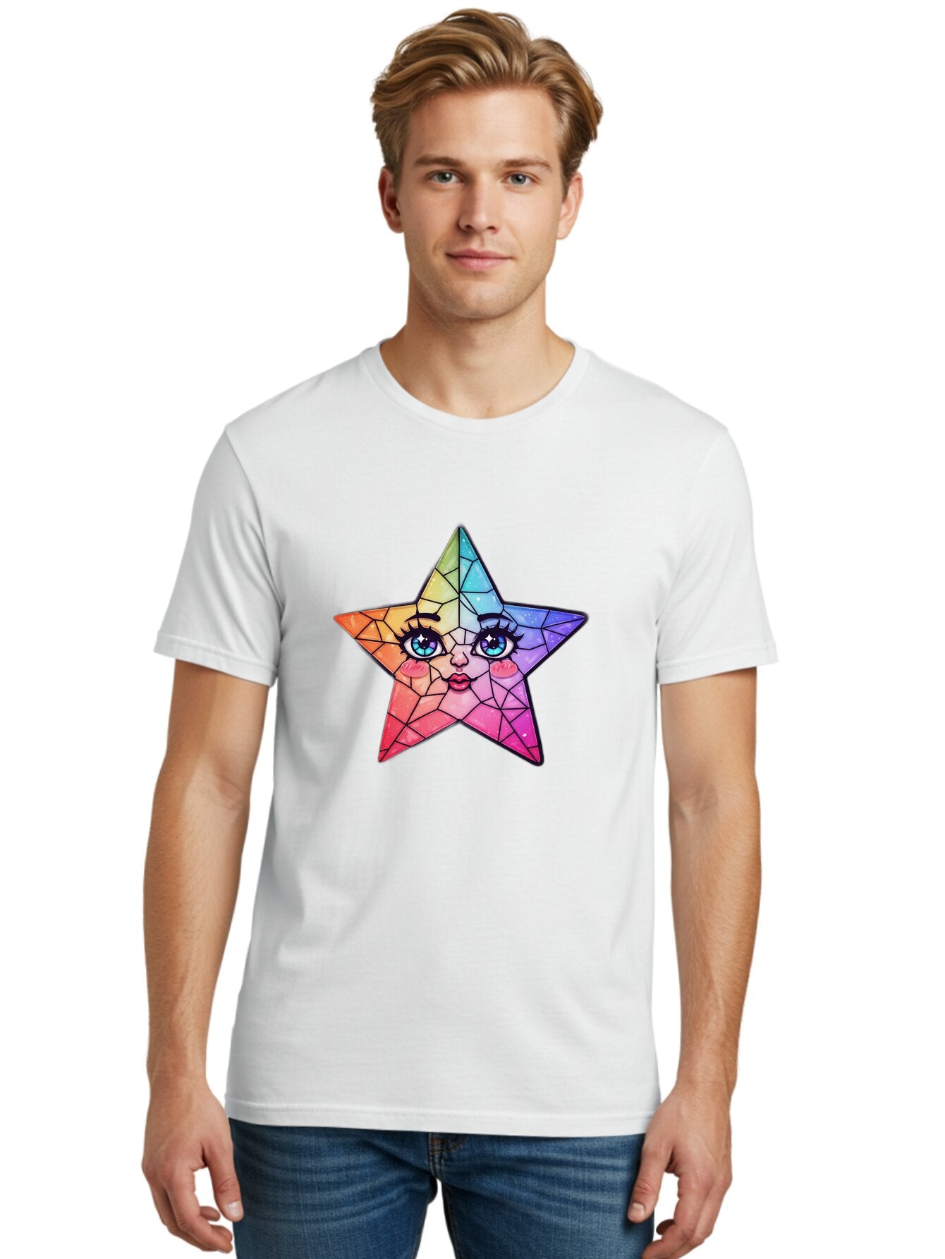 Rainbow-Star Men'S Graphic Tee, 100% Cotton, Comfortable Casual Summer Wear, Machine Washable, Vintage Camera, Old Camera, Antique Camera, Black Camera, Classic Photography, Photography Equipment, Nostalgic Device, Film Camera, Camera Art Ban269 21