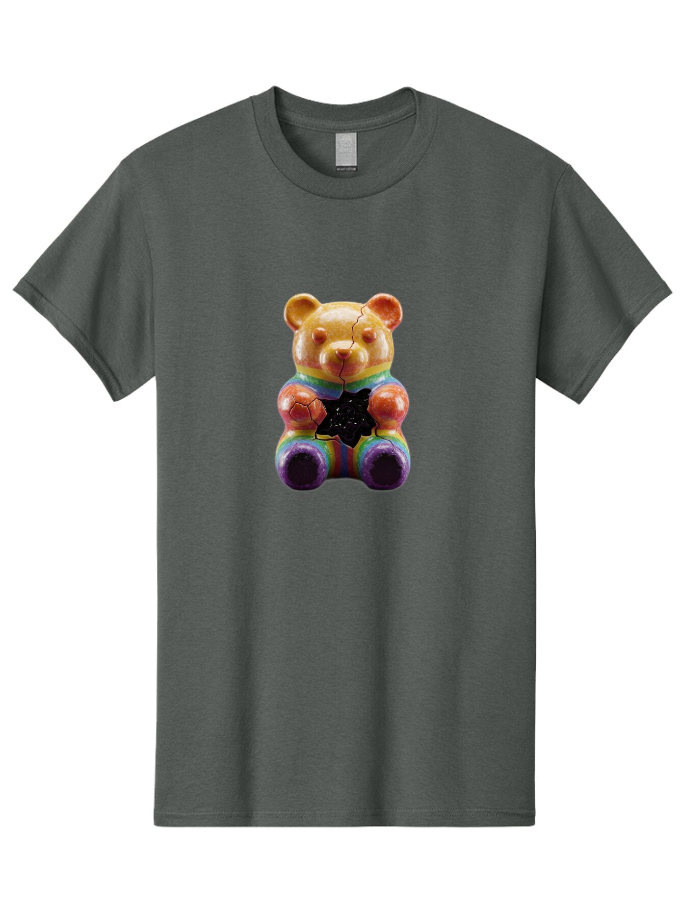 Rainbow-Teddy Men'S Graphic Tee, 100% Cotton, Comfortable Casual Summer Wear, Machine Washable, Vintage Camera, Old Camera, Antique Camera, Black Camera, Classic Photography, Photography Equipment, Nostalgic Device, Film Camera, Camera Art Ban270 6
