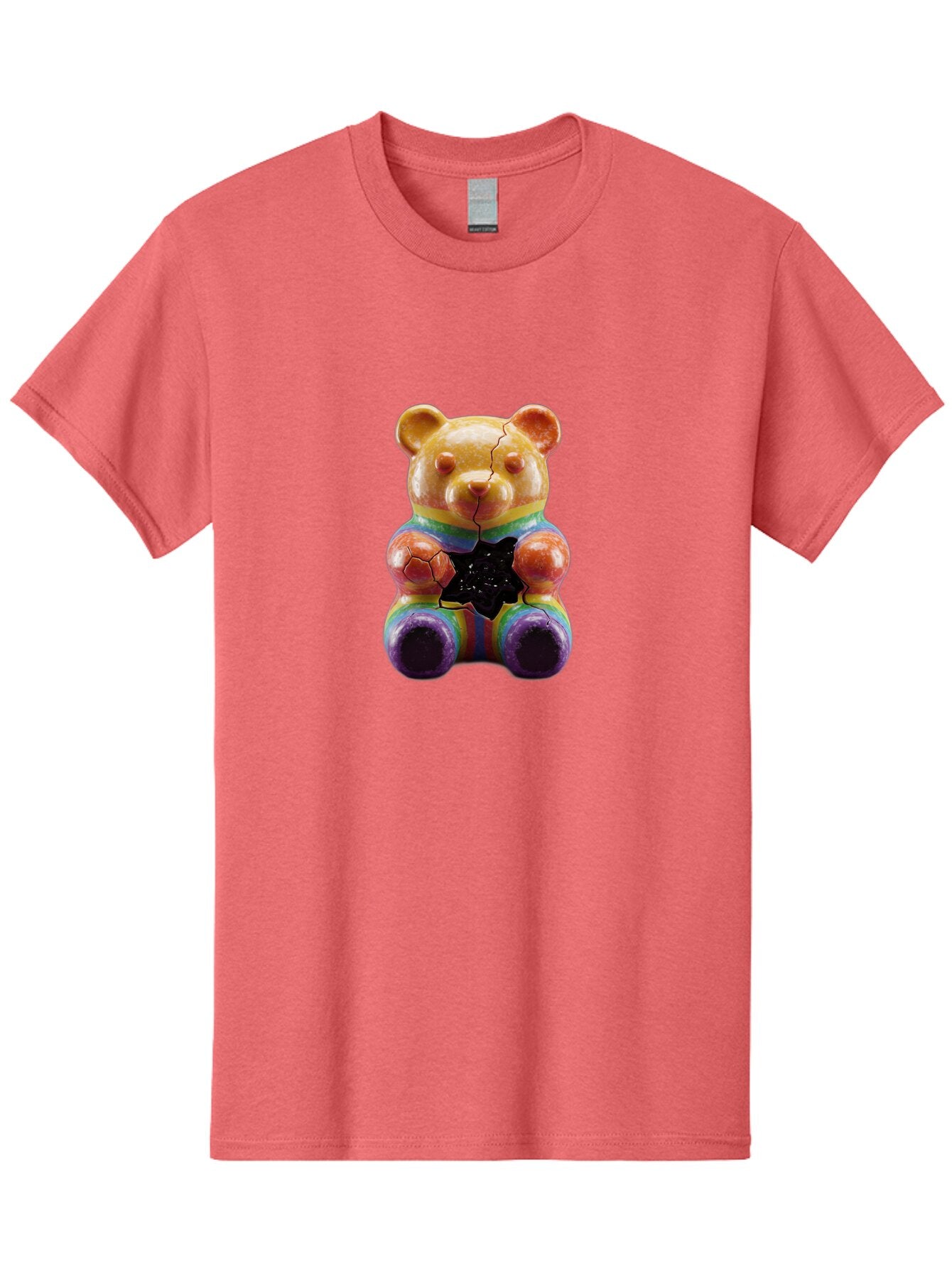 Rainbow-Teddy Men'S Graphic Tee, 100% Cotton, Comfortable Casual Summer Wear, Machine Washable, Vintage Camera, Old Camera, Antique Camera, Black Camera, Classic Photography, Photography Equipment, Nostalgic Device, Film Camera, Camera Art Ban270 13