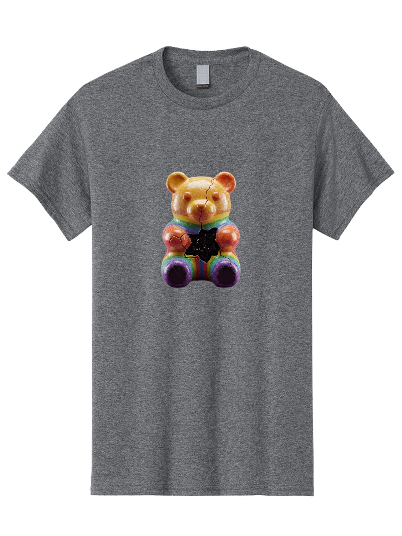 Rainbow-Teddy Men'S Graphic Tee, 100% Cotton, Comfortable Casual Summer Wear, Machine Washable, Vintage Camera, Old Camera, Antique Camera, Black Camera, Classic Photography, Photography Equipment, Nostalgic Device, Film Camera, Camera Art Ban270 5