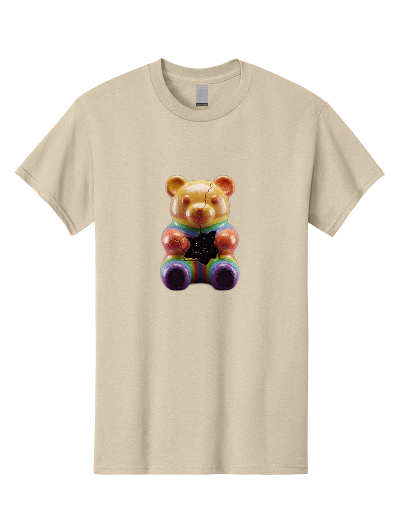 Rainbow-Teddy Men'S Graphic Tee, 100% Cotton, Comfortable Casual Summer Wear, Machine Washable, Vintage Camera, Old Camera, Antique Camera, Black Camera, Classic Photography, Photography Equipment, Nostalgic Device, Film Camera, Camera Art Ban270 9