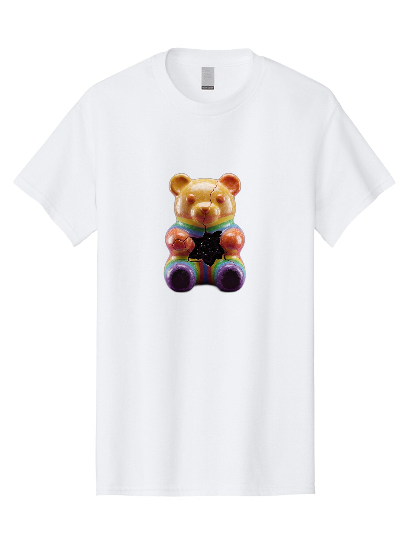 Rainbow-Teddy Men'S Graphic Tee, 100% Cotton, Comfortable Casual Summer Wear, Machine Washable, Vintage Camera, Old Camera, Antique Camera, Black Camera, Classic Photography, Photography Equipment, Nostalgic Device, Film Camera, Camera Art Ban270 10