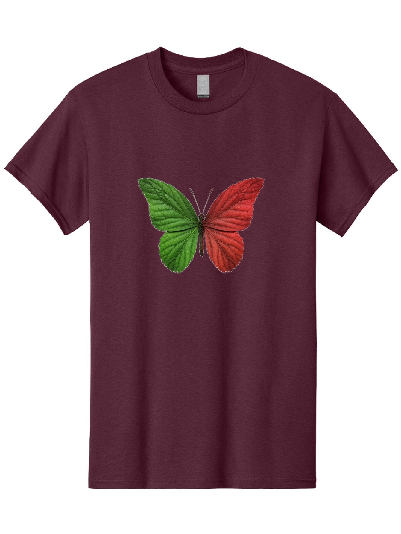 Red-And-Green-Butterfly Men'S Graphic Tee, 100% Cotton, Comfortable Casual Summer Wear, Machine Washable, Vintage Camera, Old Camera, Antique Camera, Black Camera, Classic Photography, Photography Equipment, Nostalgic Device, Film Camera, Ban295 12