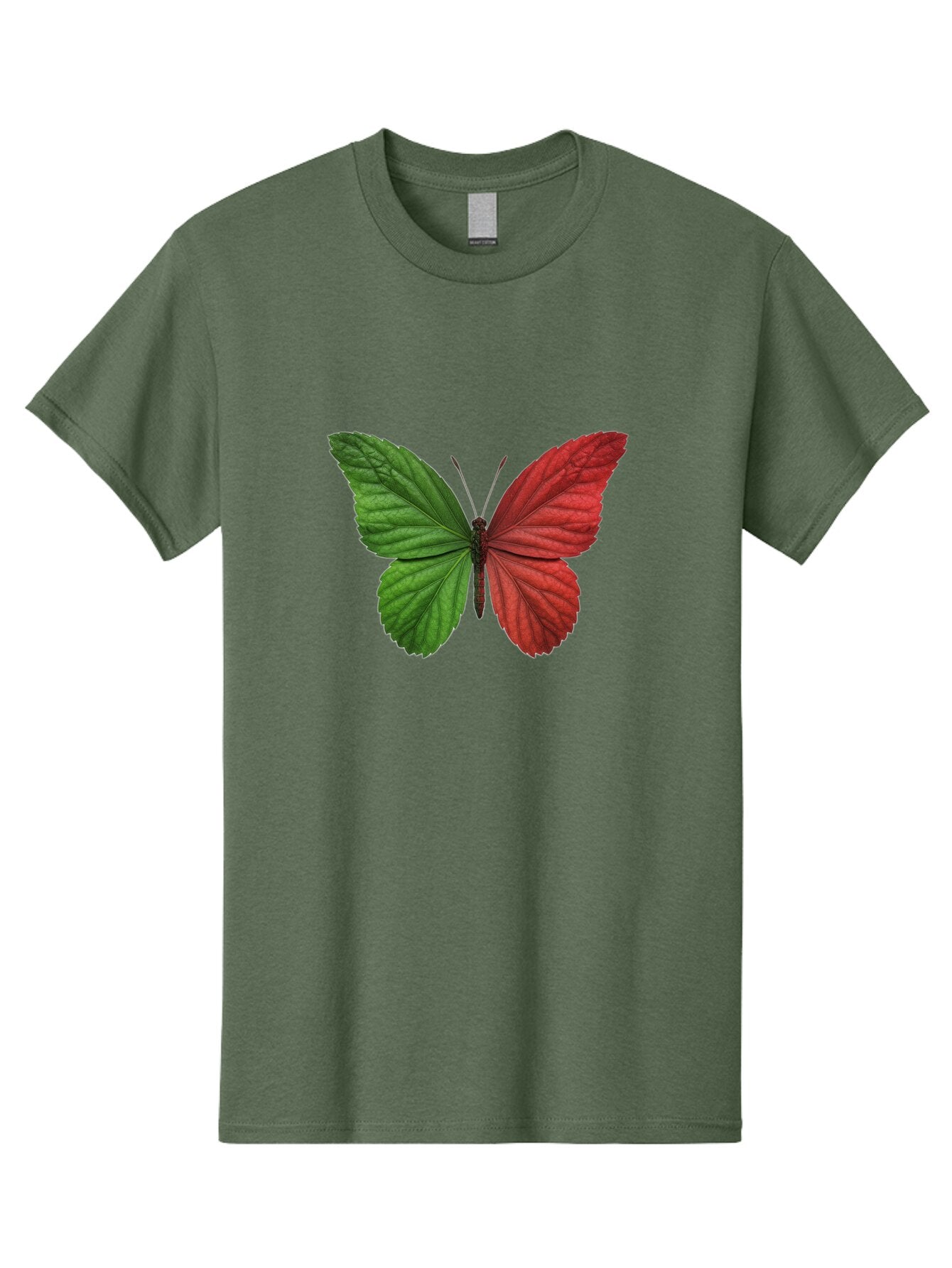 Red-And-Green-Butterfly Men'S Graphic Tee, 100% Cotton, Comfortable Casual Summer Wear, Machine Washable, Vintage Camera, Old Camera, Antique Camera, Black Camera, Classic Photography, Photography Equipment, Nostalgic Device, Film Camera, Ban295 8