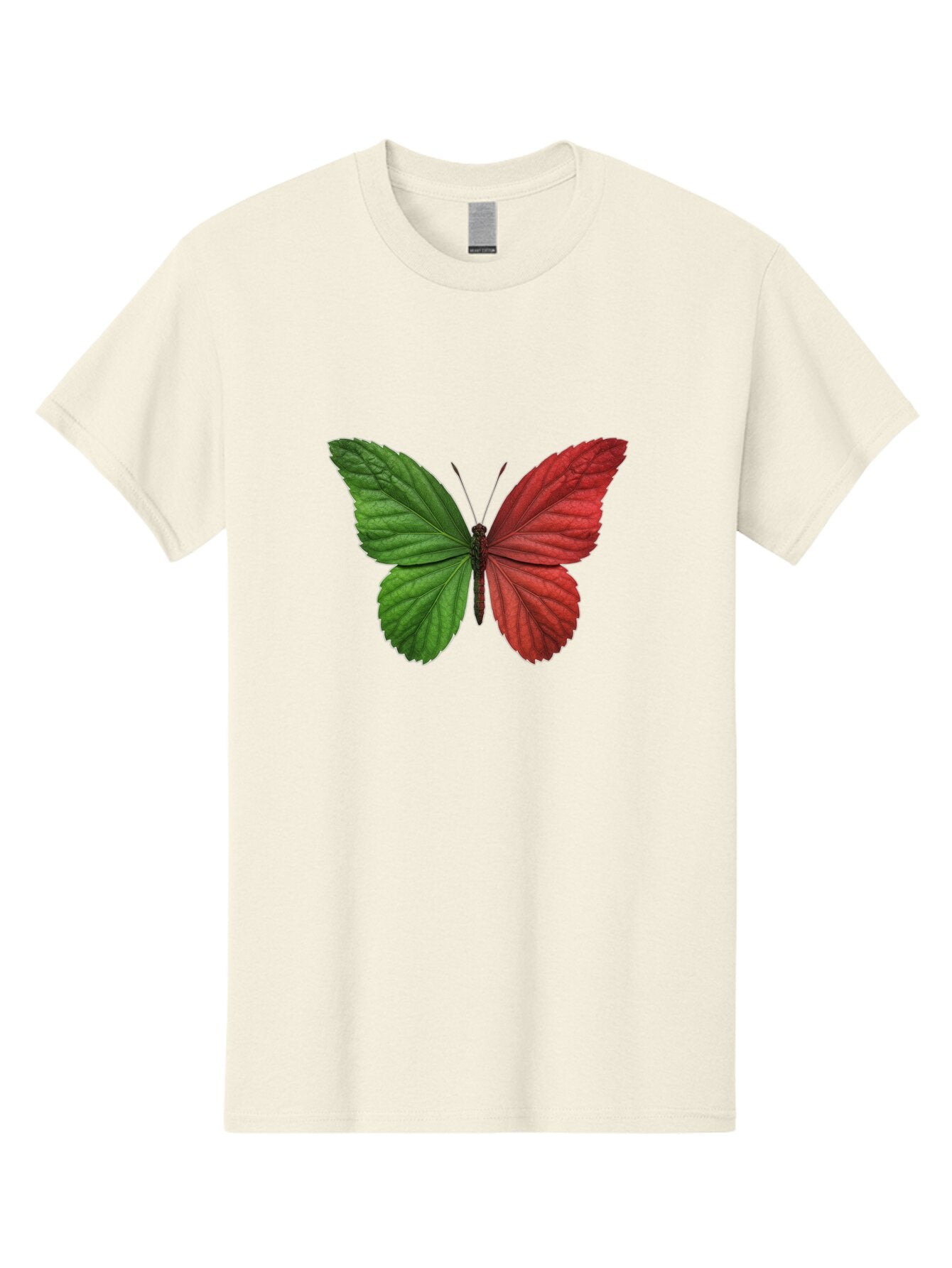 Red-And-Green-Butterfly Men'S Graphic Tee, 100% Cotton, Comfortable Casual Summer Wear, Machine Washable, Vintage Camera, Old Camera, Antique Camera, Black Camera, Classic Photography, Photography Equipment, Nostalgic Device, Film Camera, Ban295
