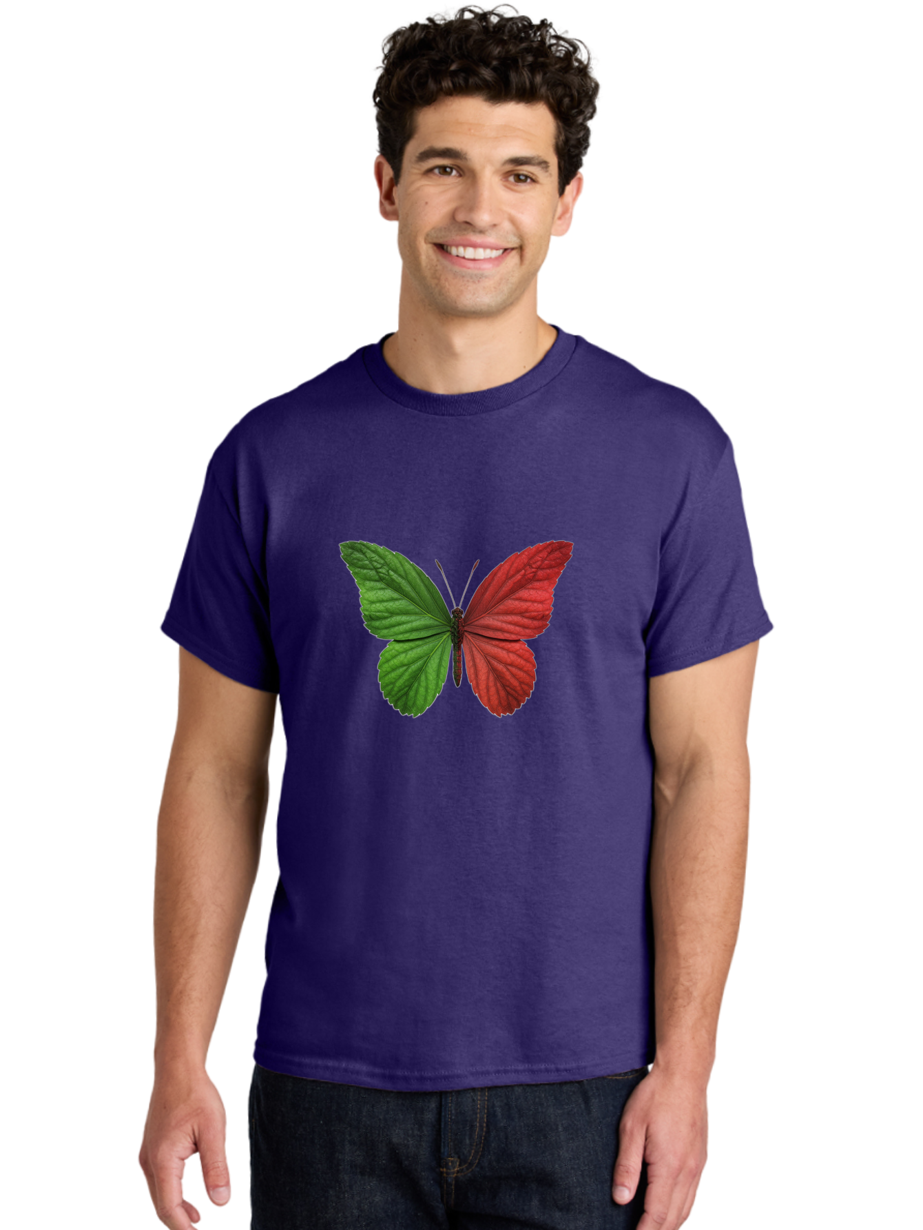 Red-And-Green-Butterfly Men'S Graphic Tee, 100% Cotton, Comfortable Casual Summer Wear, Machine Washable, Vintage Camera, Old Camera, Antique Camera, Black Camera, Classic Photography, Photography Equipment, Nostalgic Device, Film Camera, Ban295 28