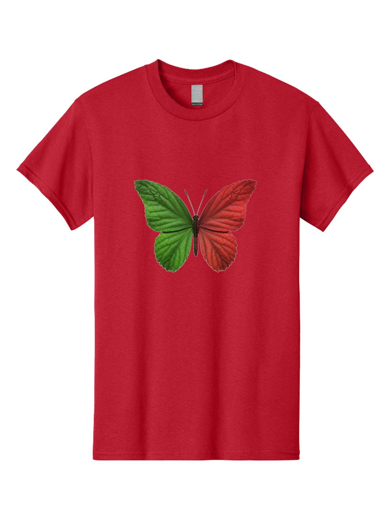Red-And-Green-Butterfly Men'S Graphic Tee, 100% Cotton, Comfortable Casual Summer Wear, Machine Washable, Vintage Camera, Old Camera, Antique Camera, Black Camera, Classic Photography, Photography Equipment, Nostalgic Device, Film Camera, Ban295 12