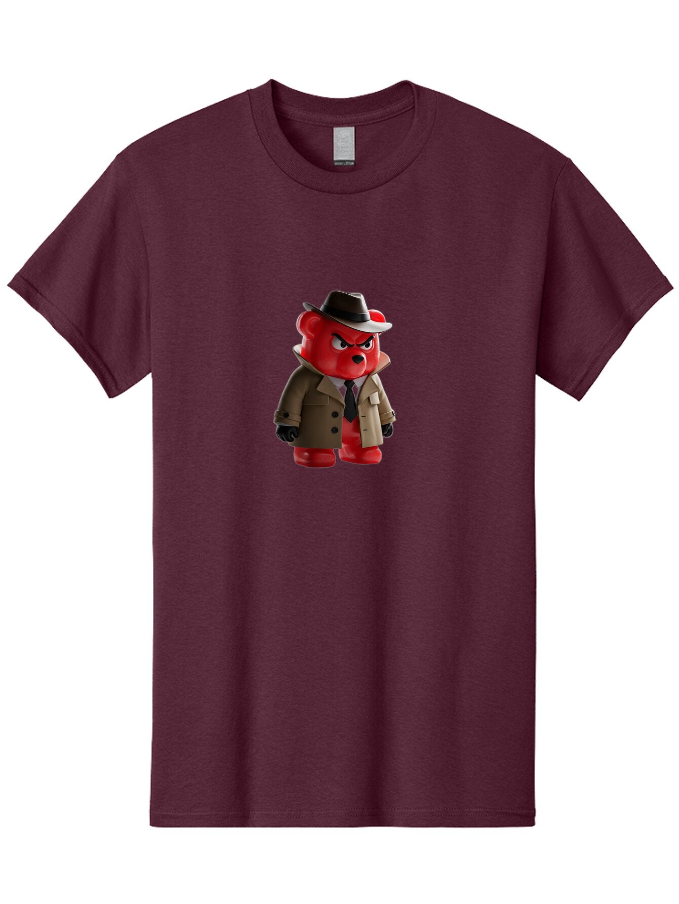 Red-Bear-Detective Men'S Graphic Tee, 100% Cotton, Comfortable Casual Summer Wear, Machine Washable, Vintage Camera, Old Camera, Antique Camera, Black Camera, Classic Photography, Photography Equipment, Nostalgic Device, Film Camera, Ban298 9