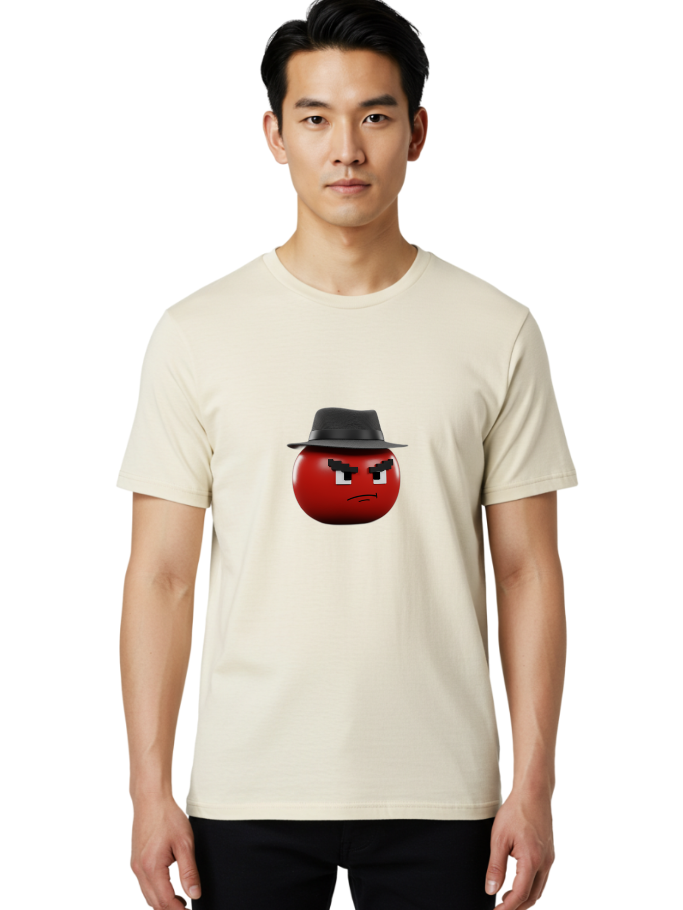 Red-Circle-With-Black-Hat Men'S Graphic Tee, 100% Cotton, Comfortable Casual Summer Wear, Machine Washable, Vintage Camera, Old Camera, Antique Camera, Black Camera, Classic Photography, Photography Equipment, Nostalgic Device, Film Camera, Ban299 22