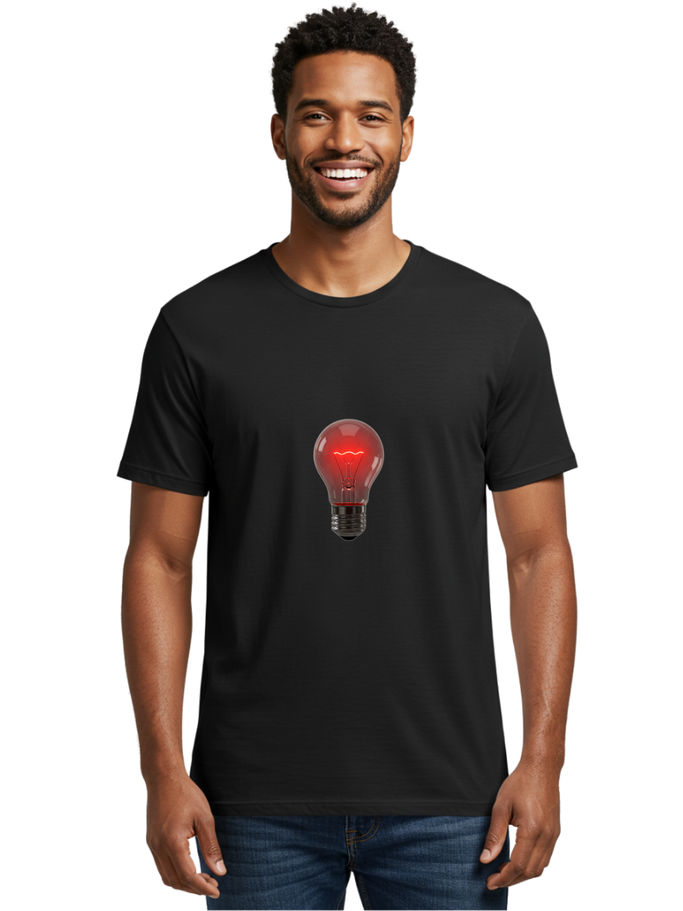 Red-Light-Bulb Men'S Graphic Tee, 100% Cotton, Comfortable Casual Summer Wear, Machine Washable, Vintage Camera, Old Camera, Antique Camera, Black Camera, Classic Photography, Photography Equipment, Nostalgic Device, Film Camera, Camera Art Ban304 17