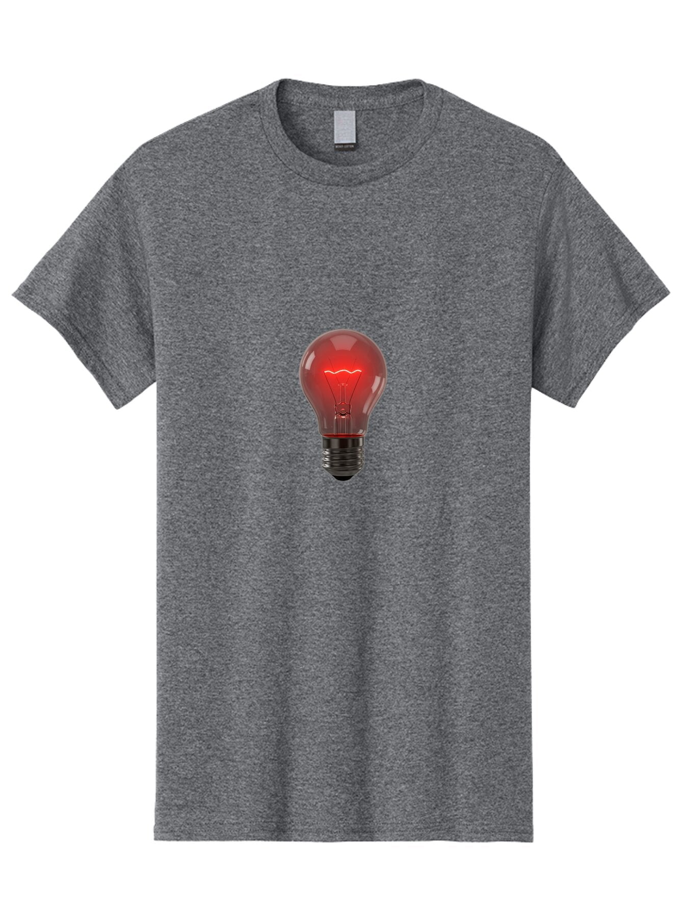 Red-Light-Bulb Men'S Graphic Tee, 100% Cotton, Comfortable Casual Summer Wear, Machine Washable, Vintage Camera, Old Camera, Antique Camera, Black Camera, Classic Photography, Photography Equipment, Nostalgic Device, Film Camera, Camera Art Ban304