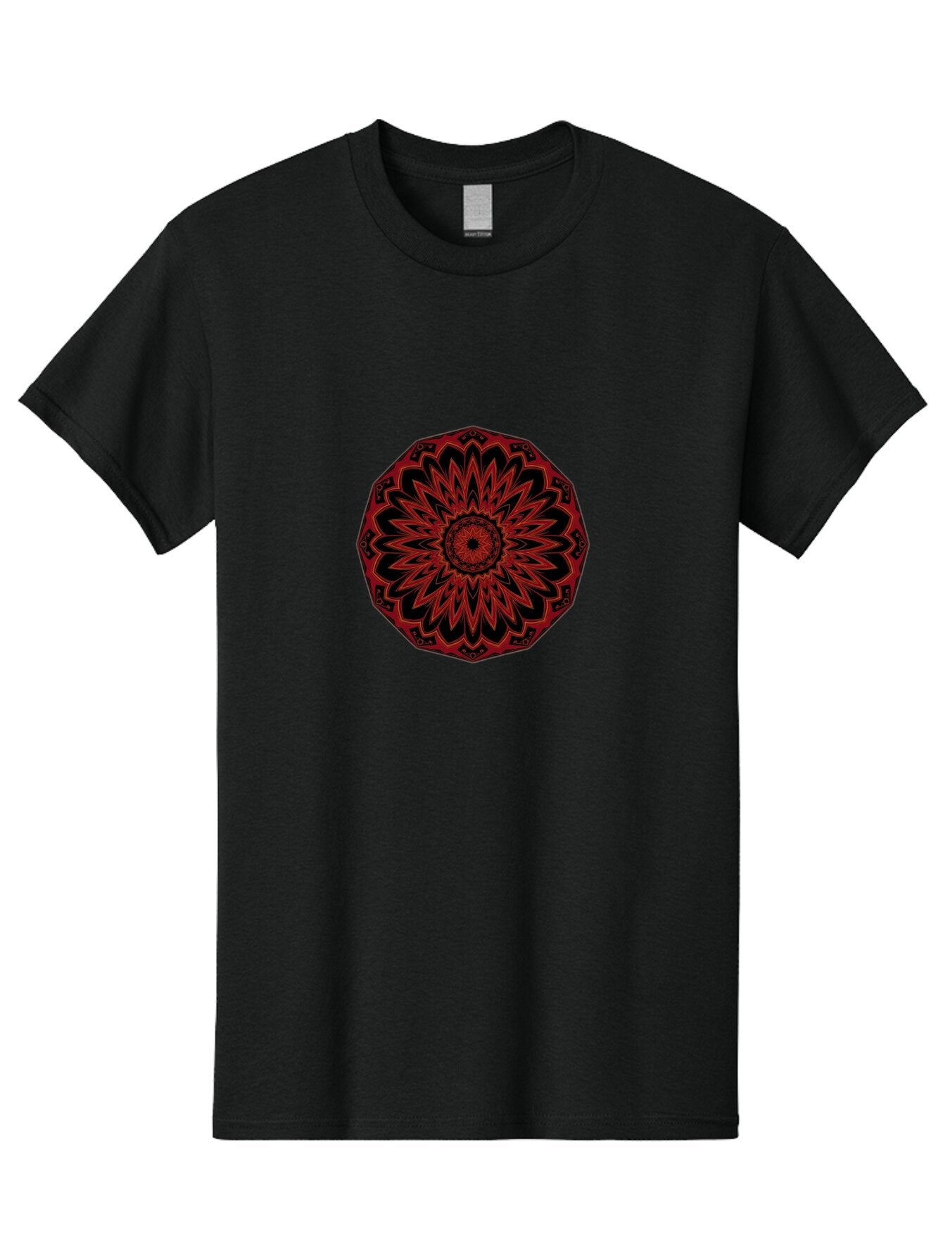 Red-Mandala Men'S Graphic Tee, 100% Cotton, Comfortable Casual Summer Wear, Machine Washable, Vintage Camera, Old Camera, Antique Camera, Black Camera, Classic Photography, Photography Equipment, Nostalgic Device, Film Camera, Camera Art Ban305
