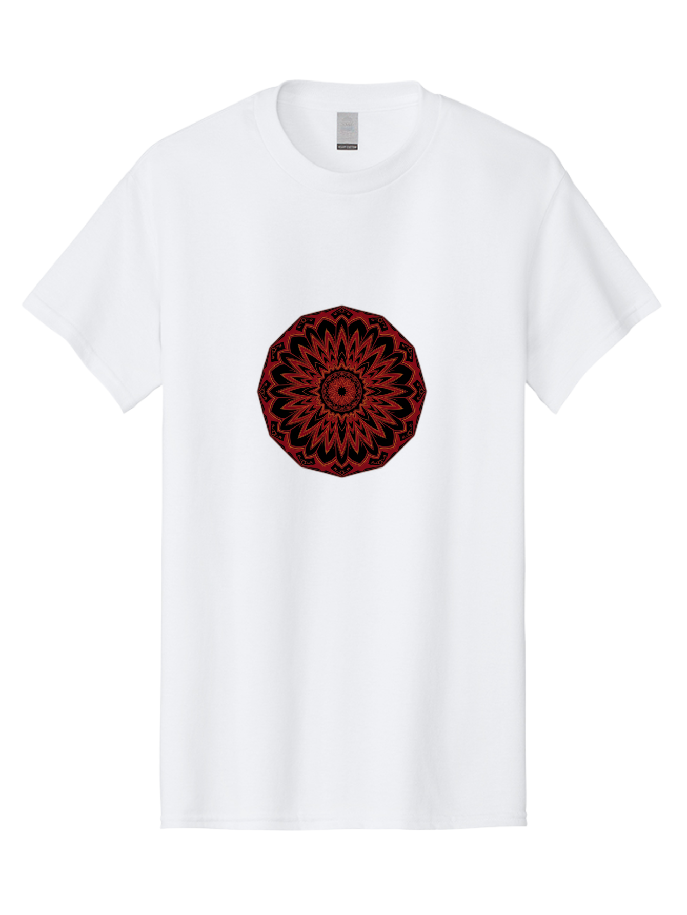 Red-Mandala Men'S Graphic Tee, 100% Cotton, Comfortable Casual Summer Wear, Machine Washable, Vintage Camera, Old Camera, Antique Camera, Black Camera, Classic Photography, Photography Equipment, Nostalgic Device, Film Camera, Camera Art Ban305