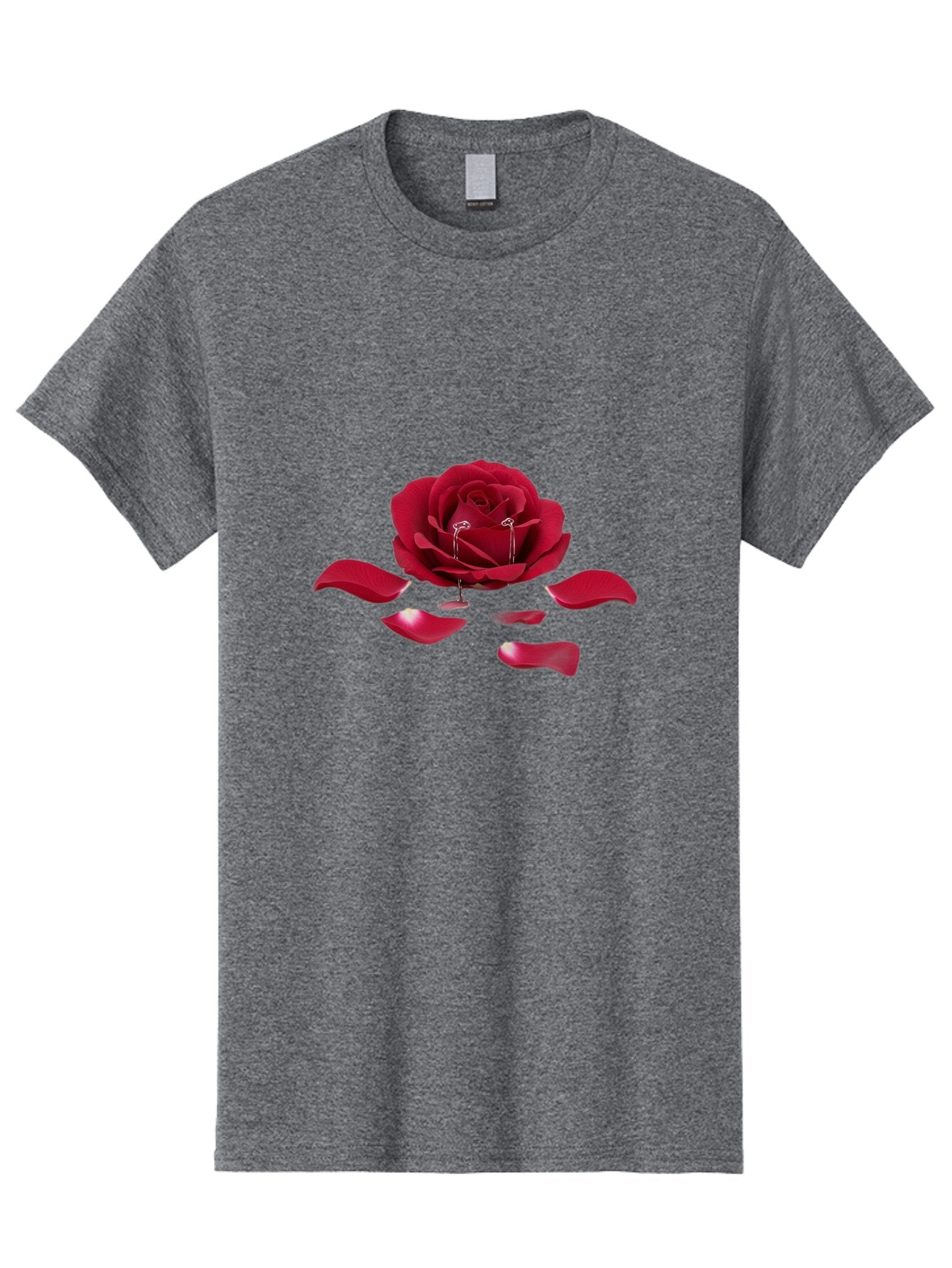 Red-Rose-Earrings Men'S Graphic Tee, 100% Cotton, Comfortable Casual Summer Wear, Machine Washable, Vintage Camera, Old Camera, Antique Camera, Black Camera, Classic Photography, Photography Equipment, Nostalgic Device, Film Camera, Camera Art Ban309 9